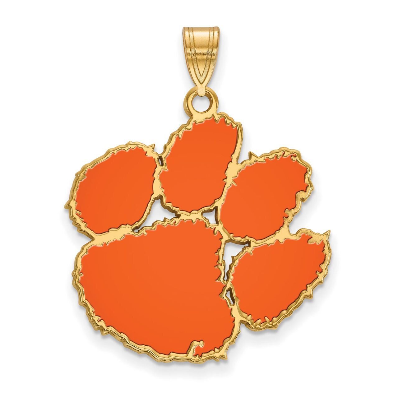 Clemson University x-Large Enamel Pendant Gold-plated Silver GP044CU, MPN: GP044CU, 886774943411