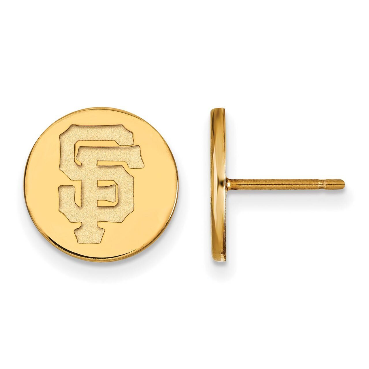 San Francisco Giants Small Disc Earring Gold-plated Silver GP044GIT, MPN: GP044GIT, 886774943473
