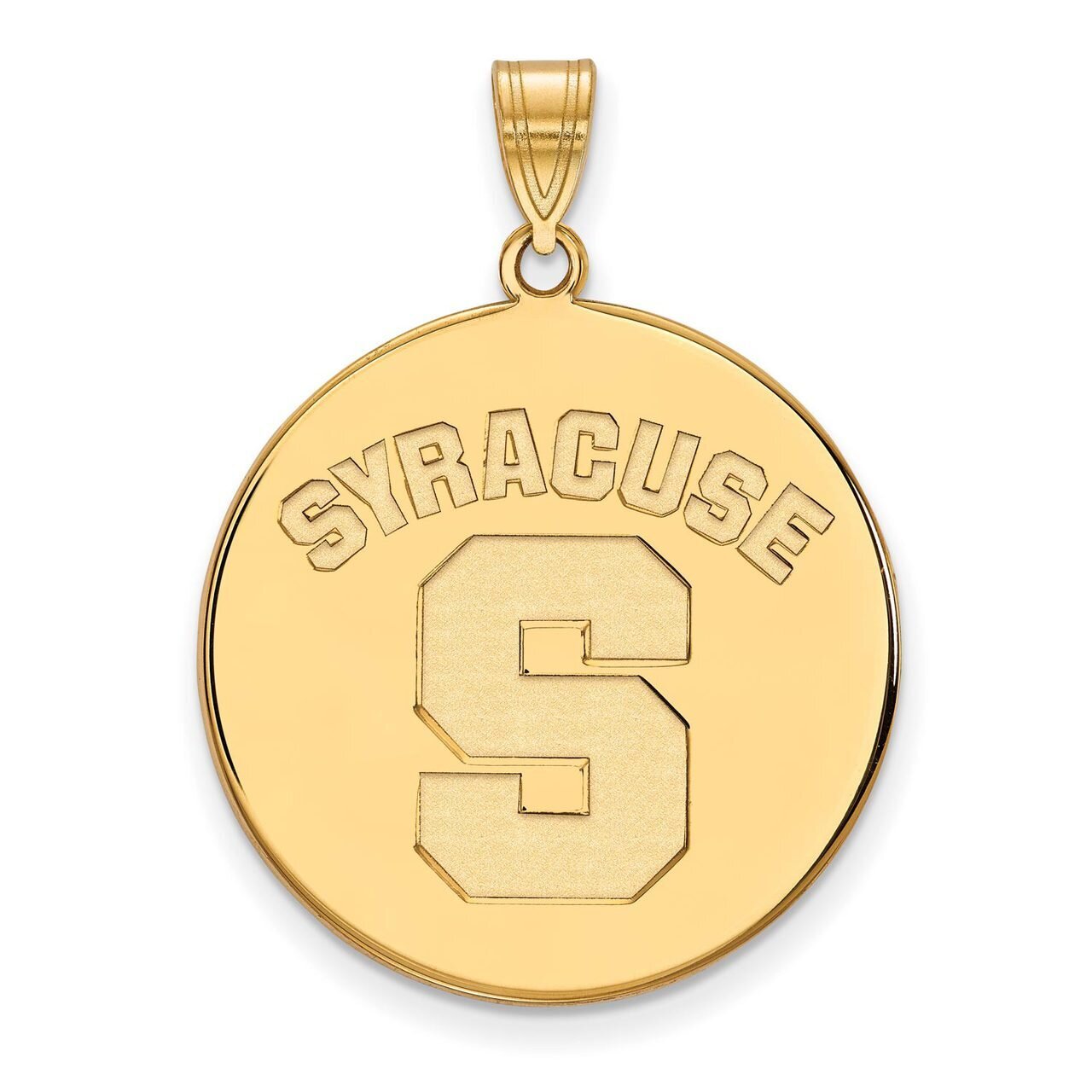 Syracuse University x-Large Disc Pendant Gold-plated Silver GP044SYU