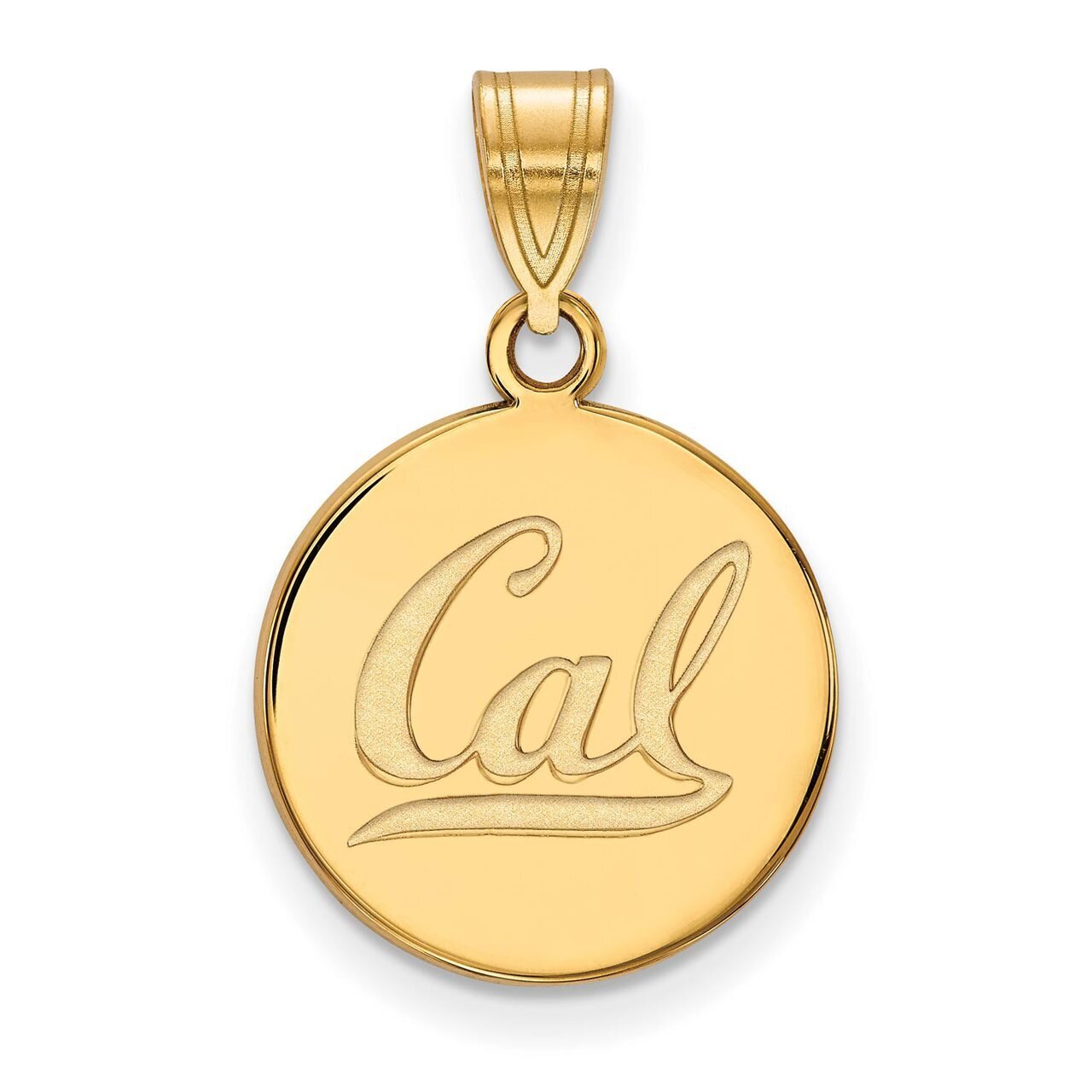 University of California Berkeley Medium Disc Pendant Gold-plated Silver GP045UCB