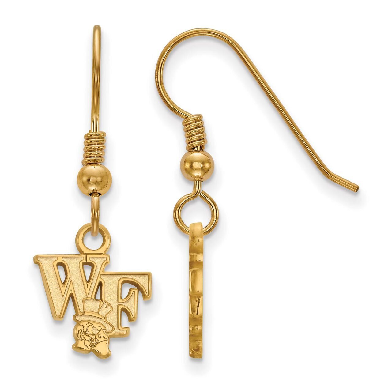 Wake Forest University x-Small Dangle Earring Wire Gold-plated Silver GP045WFU, MPN: GP045WFU, 8867…