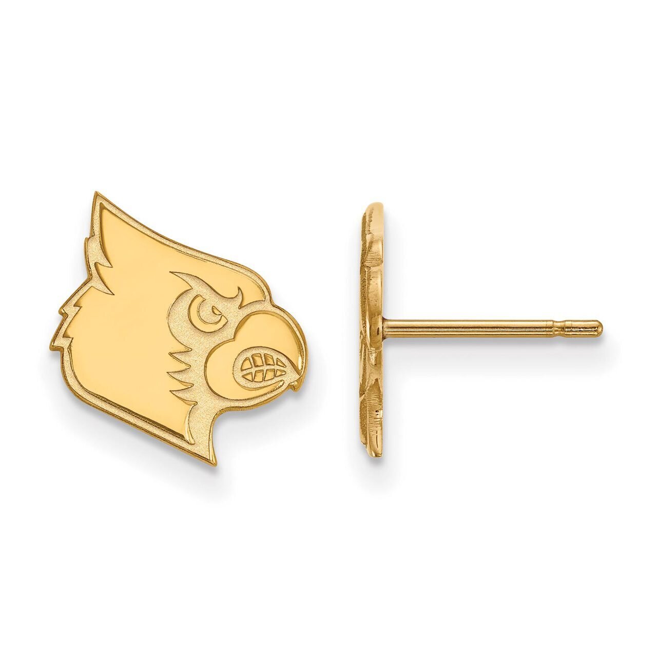 University of Louisville Small Post Earring Gold-plated Silver GP046UL