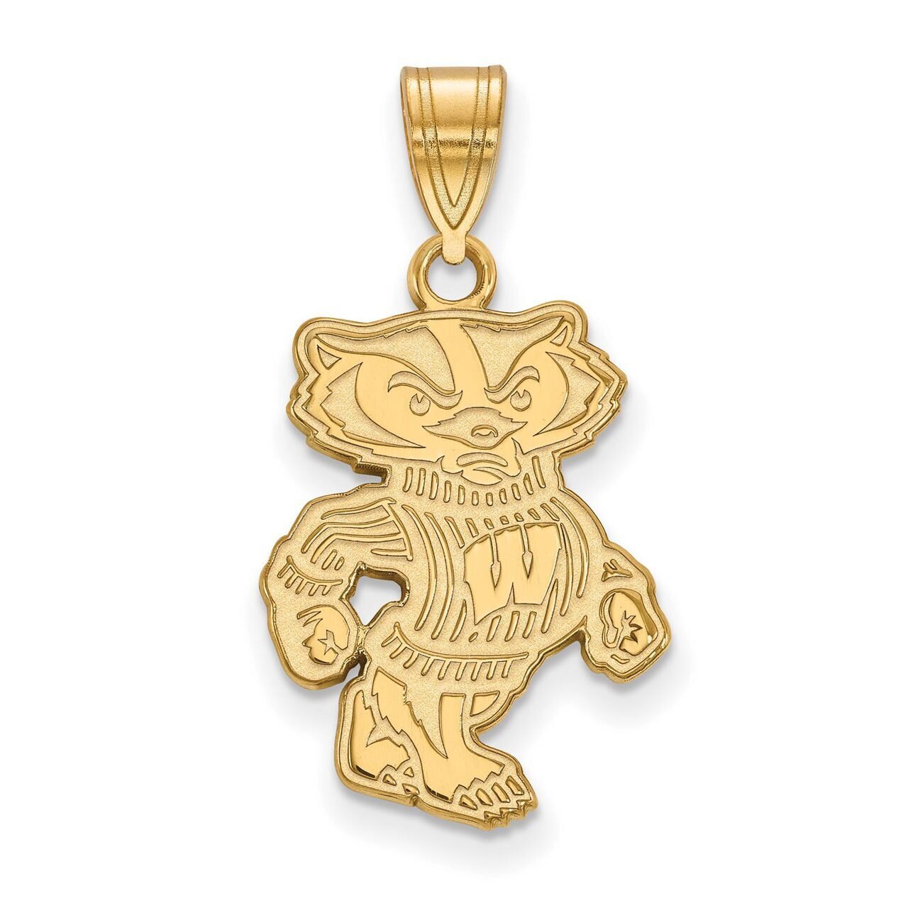 University of Wisconsin Large Pendant Gold-plated Silver GP046UWI, MPN: GP046UWI, 886774945507