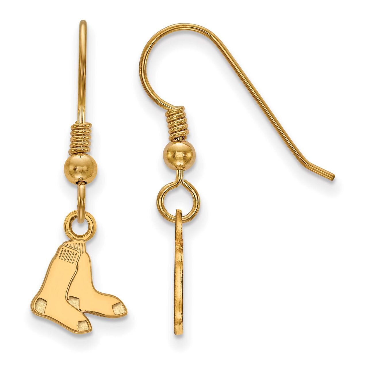 Boston Red Sox x-Small Dangle Earring Wire Gold-plated Silver GP047RSO, MPN: GP047RSO, 886774945927