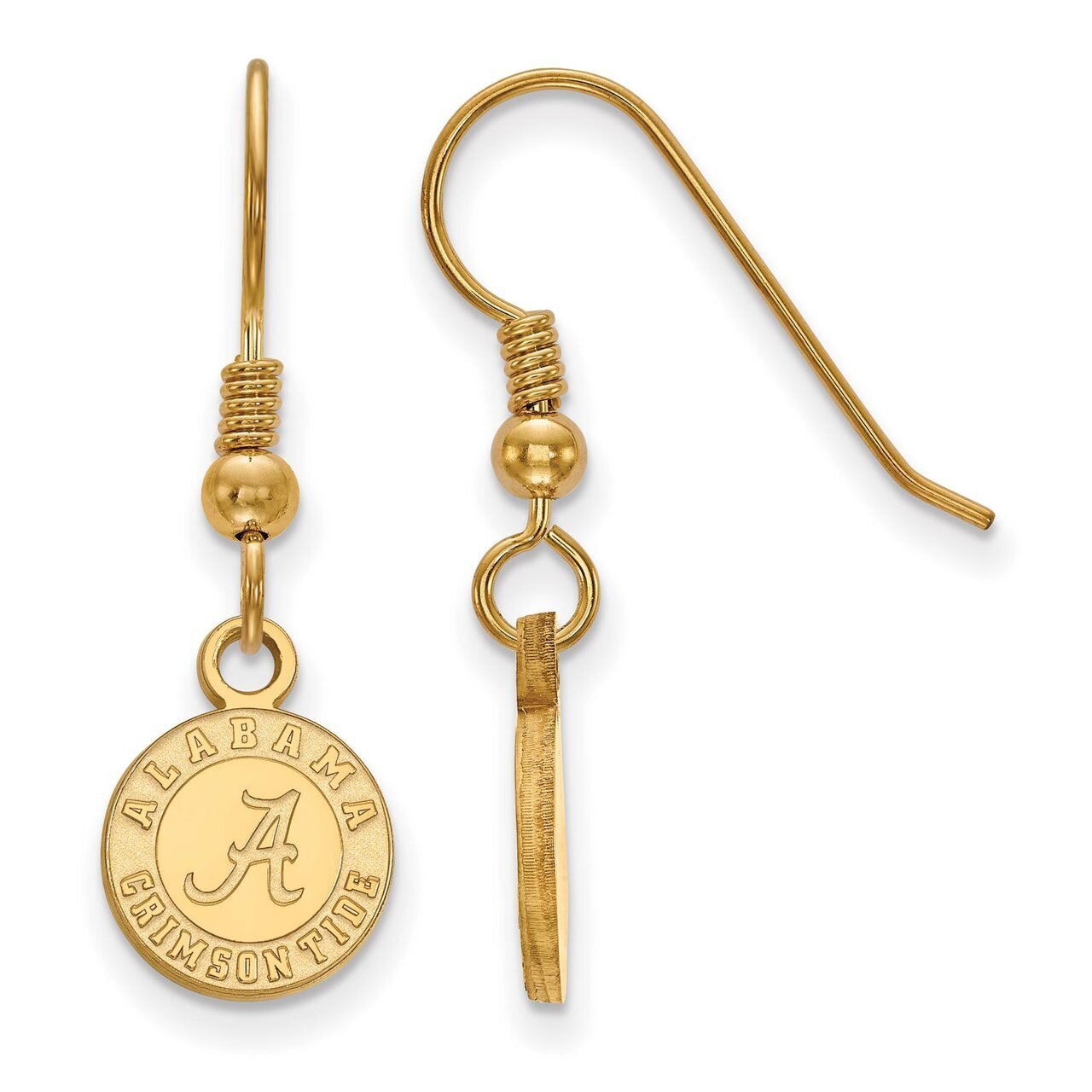 University of Alabama x-Small Dangle Earring Wire Gold-plated Silver GP047UAL, MPN: GP047UAL, 88677…