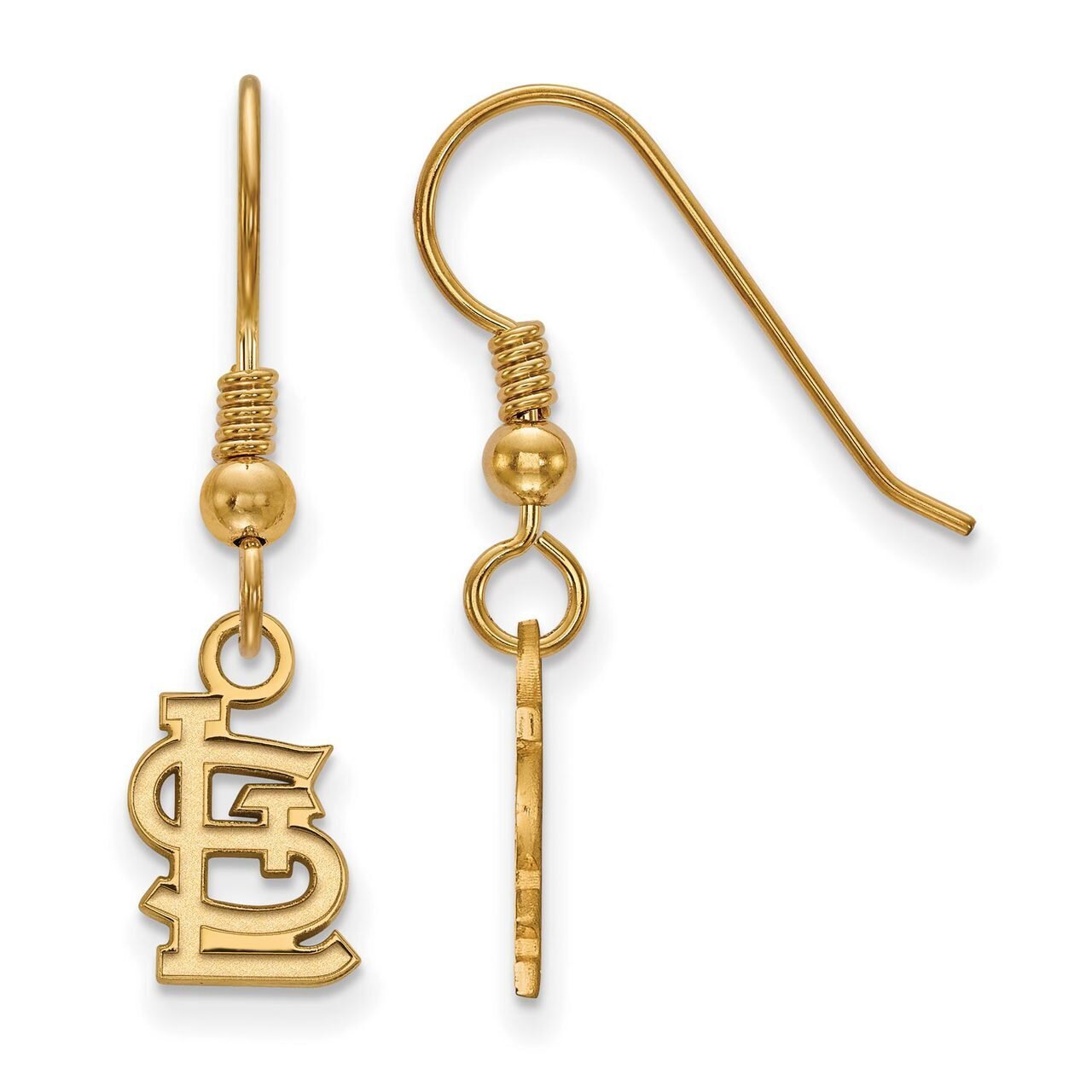 Saint Louis Cardinals x-Small Dangle Earring Wire Gold-plated Silver GP048CRD, MPN: GP048CRD, 88677…