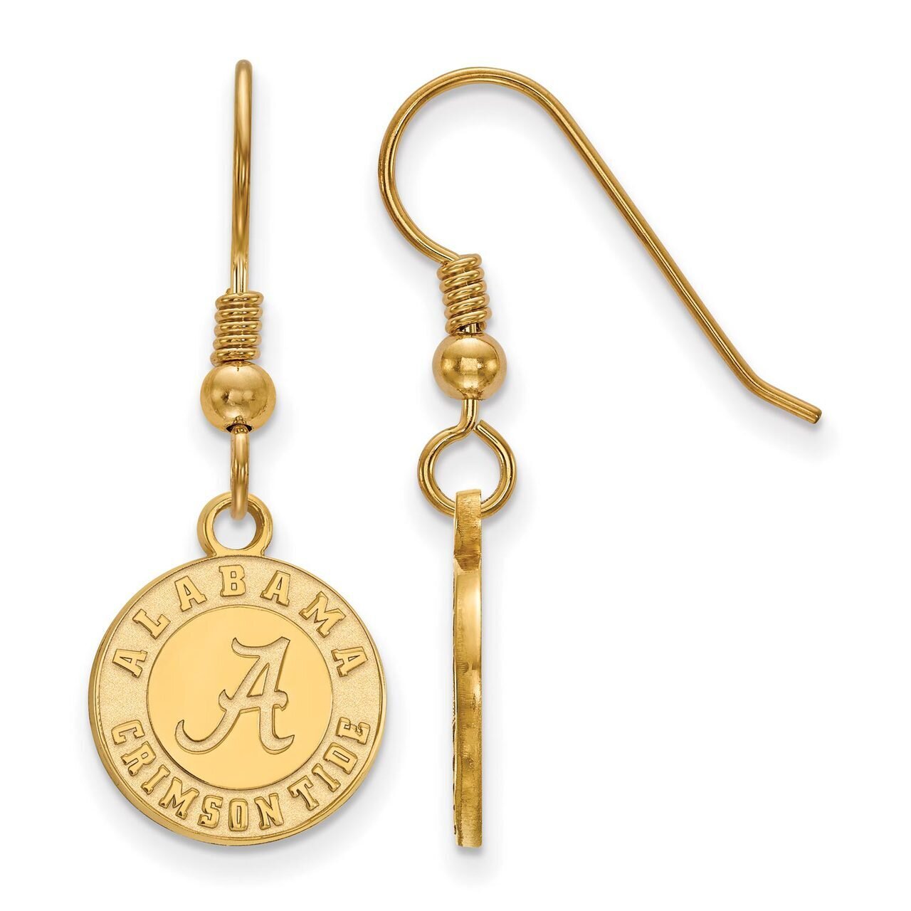 University of Alabama Small Dangle Earring Wire Gold-plated Silver GP048UAL, MPN: GP048UAL, 8867749…