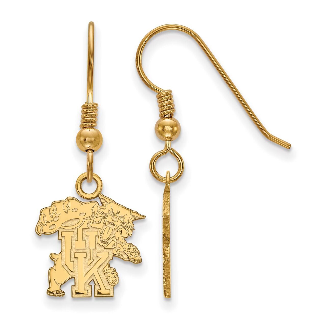 University of Kentucky Small Dangle Earring Wire Gold-plated Silver GP049UK, MPN: GP049UK, 88677494…