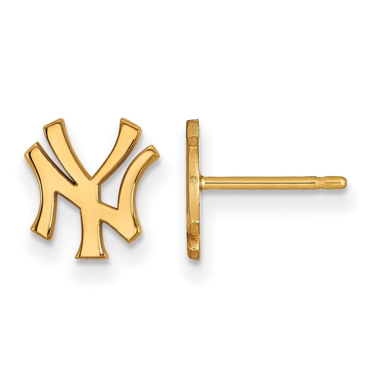 New York Yankees x-Small Post Earring Gold-plated Silver GP049YAN