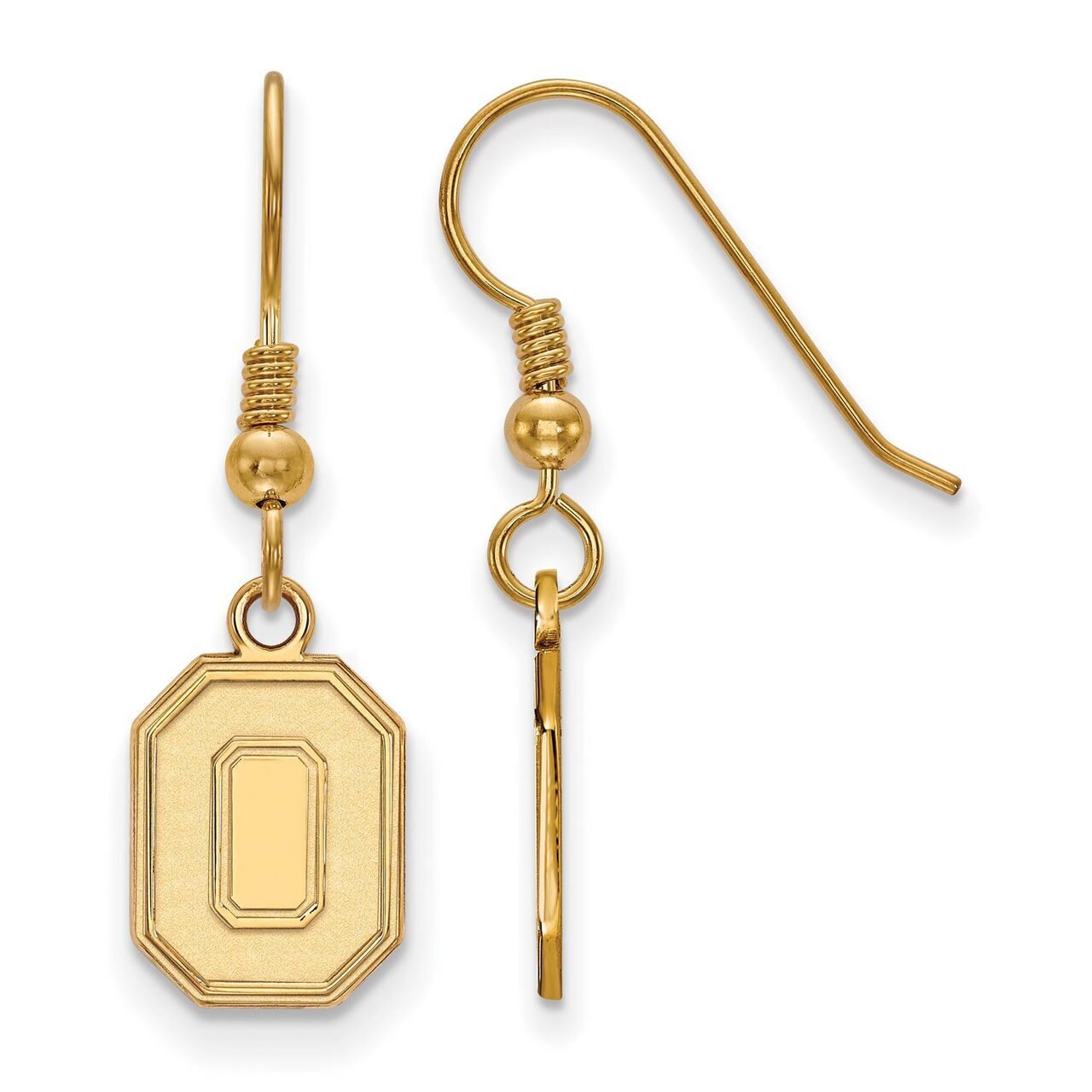 Ohio State University Small Dangle Earring Wire Gold-plated Silver GP050OSU, MPN: GP050OSU, 8867749…