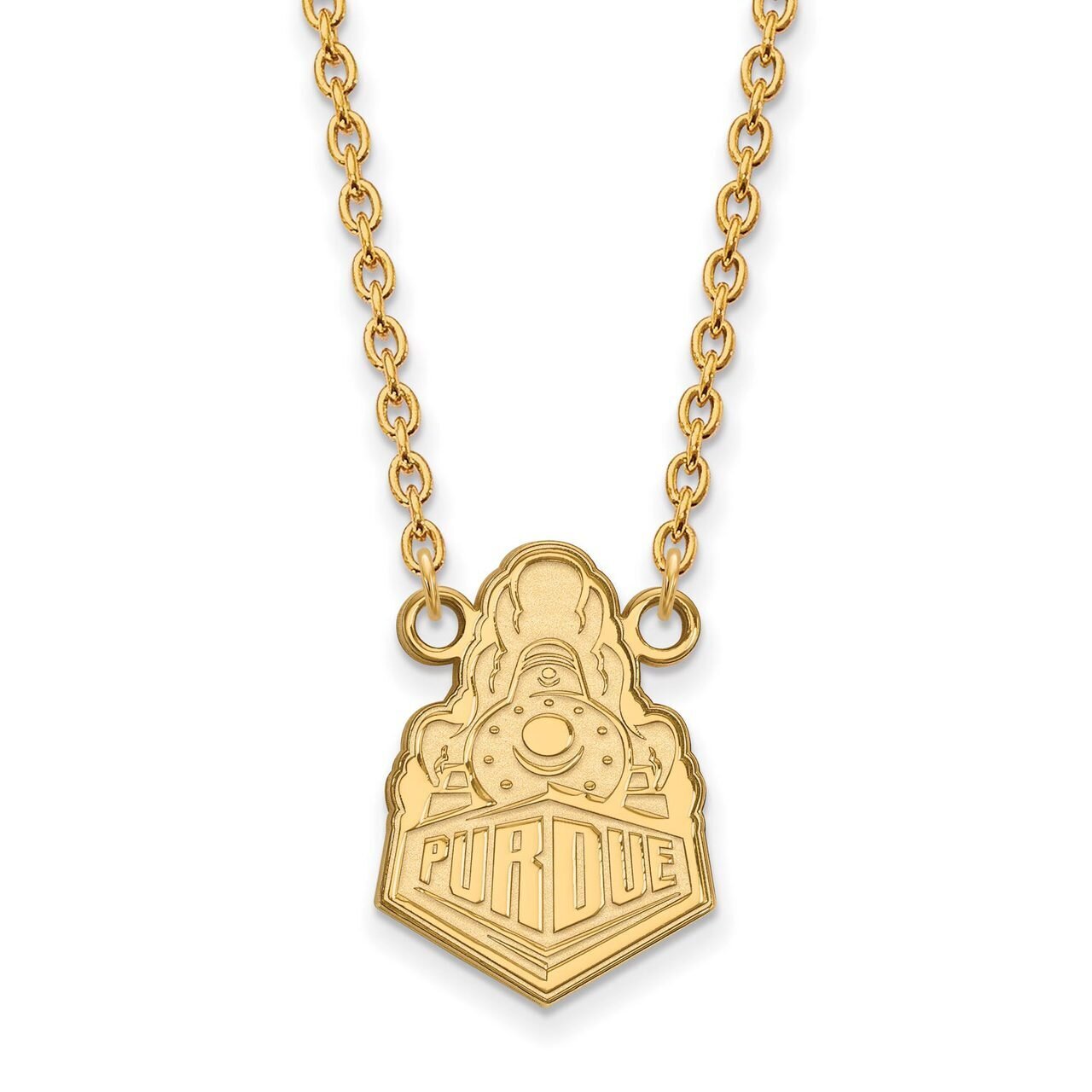 Purdue Large Pendant with Chain Necklace Gold-plated Silver GP050PU-18, MPN: GP050PU-18, 8867749473…