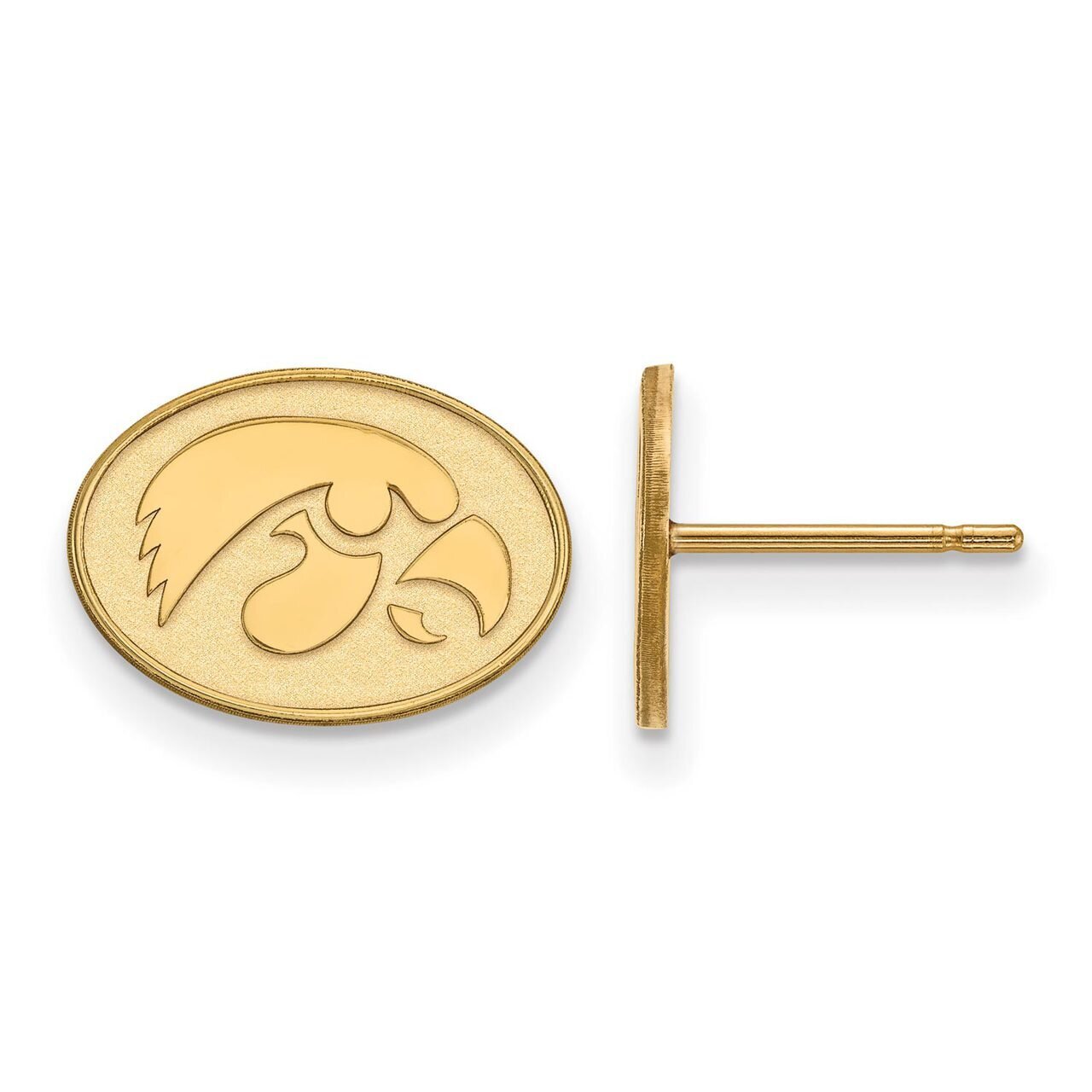 University of Iowa x-Small Post Earring Gold-plated Silver GP050UIA