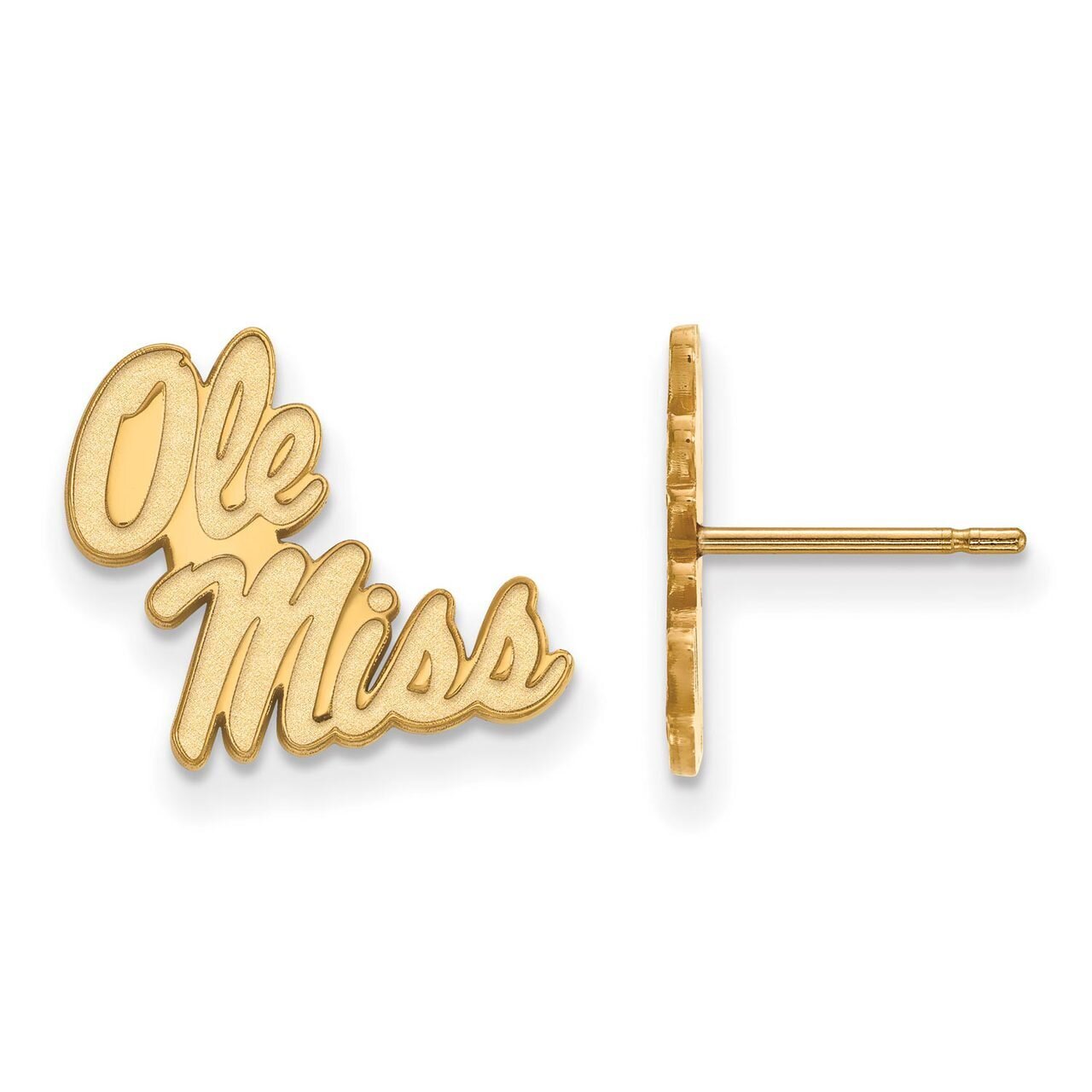 University of Missisippi Small Post Earring Gold-plated Silver GP050UMS, MPN: GP050UMS, 886774947488