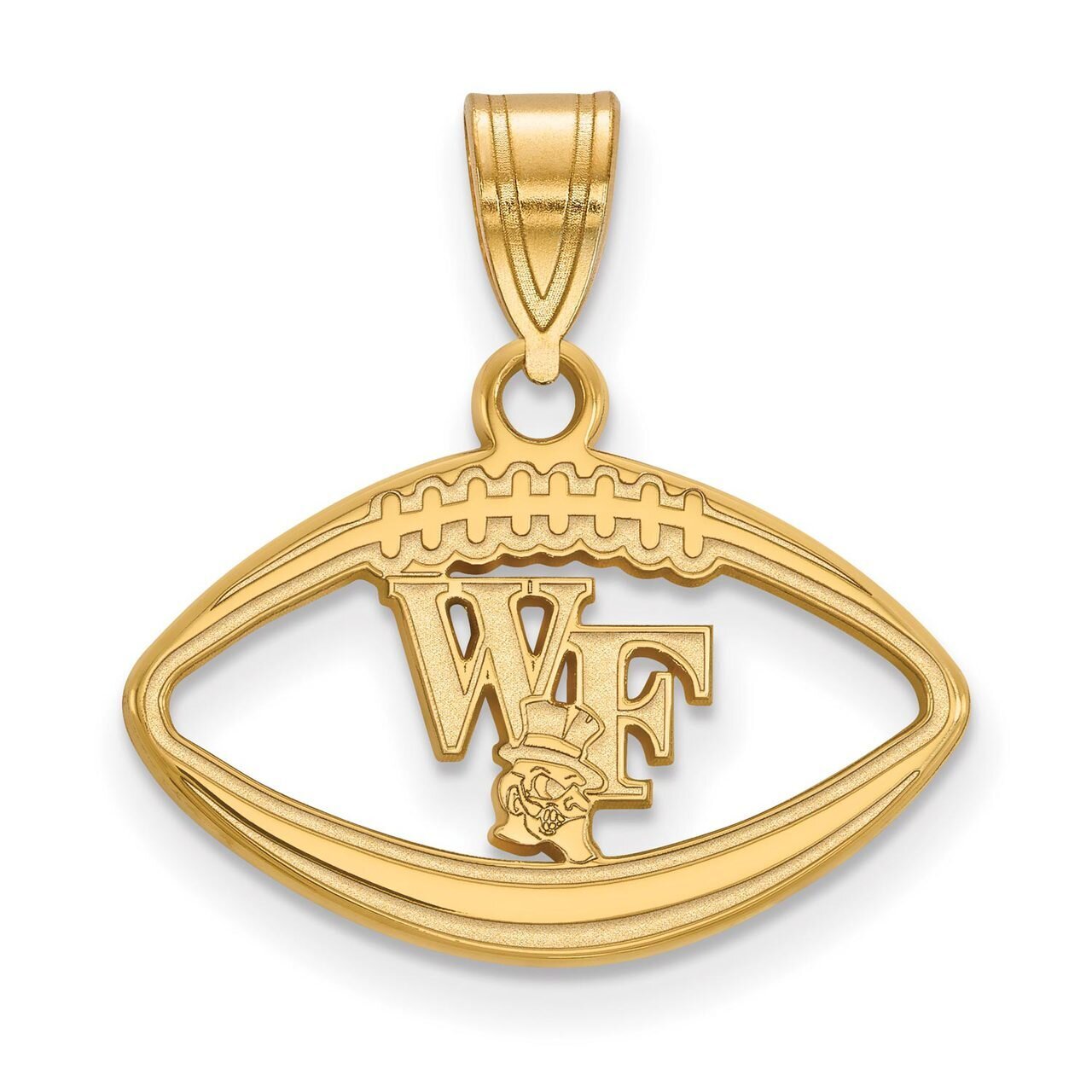 Wake Forest University Pendant in Football Gold-plated Silver GP050WFU, MPN: GP050WFU, 886774947563