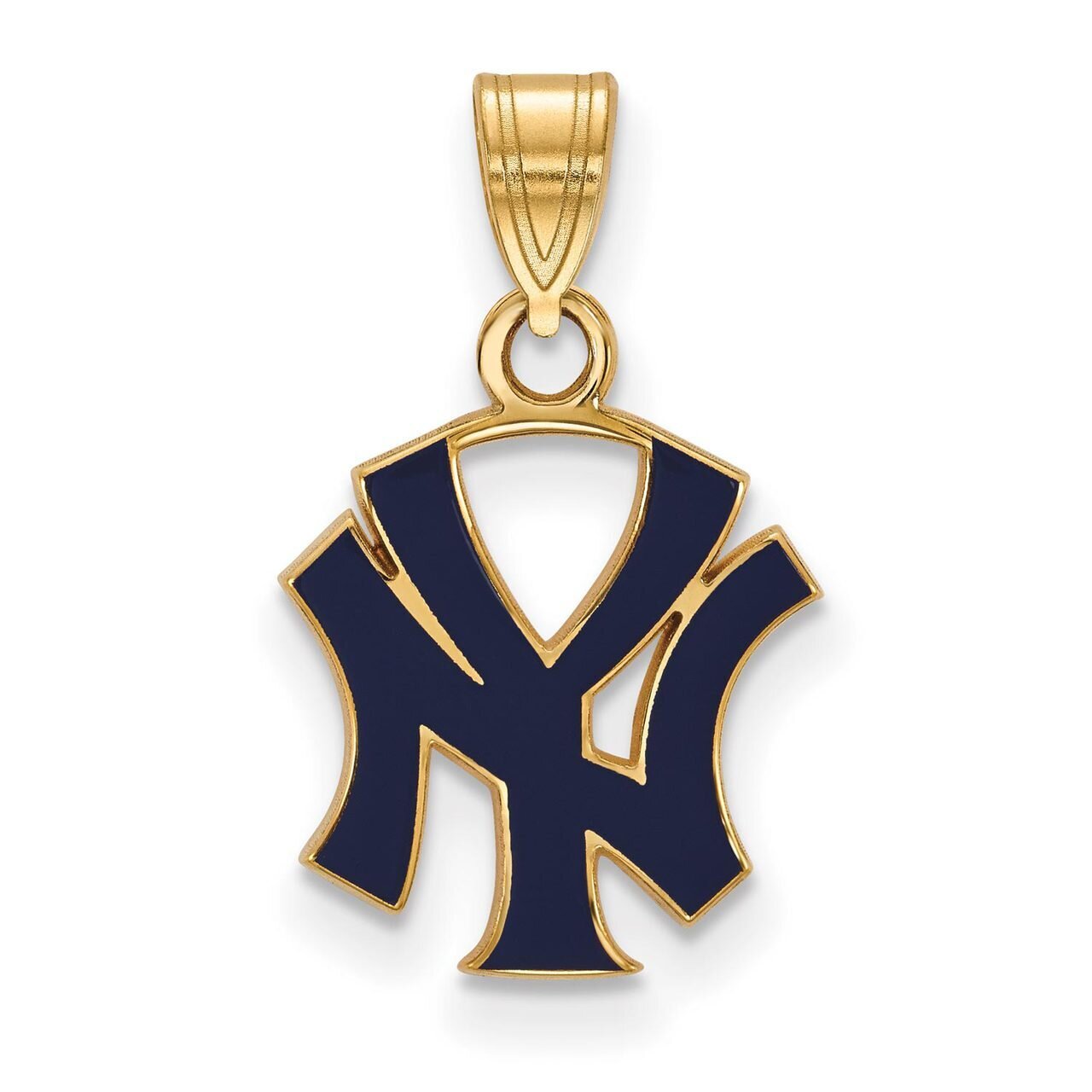 New York Yankees Small Enamel Pendant Gold-plated Silver GP053YAN