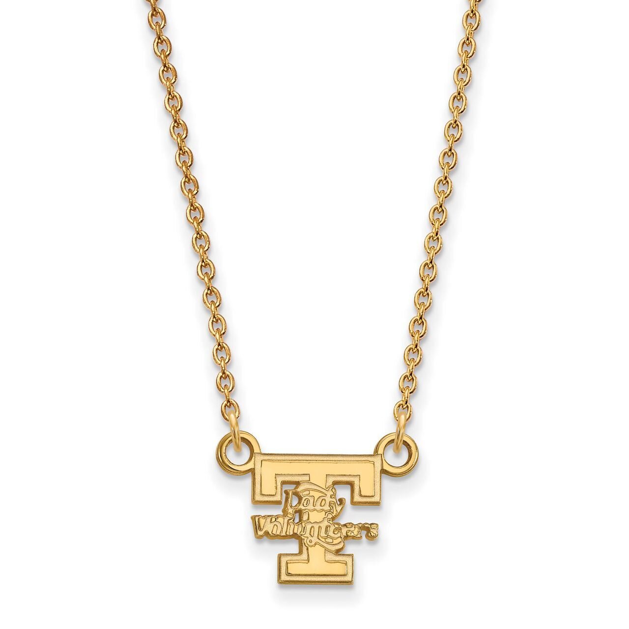 University of Tennessee Small Pendant with Chain Necklace Gold-plated Silver GP054UTN-18