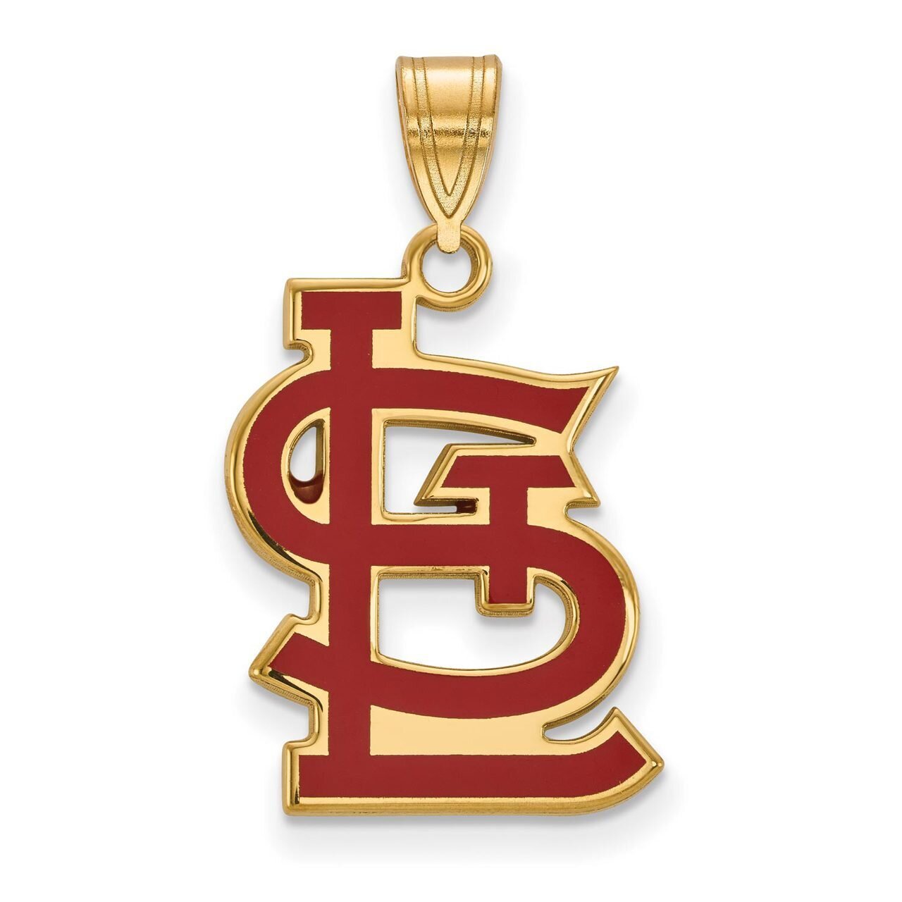 Saint Louis Cardinals Large Enamel Pendant Gold-plated Silver GP055CRD, MPN: GP055CRD, 886774764382