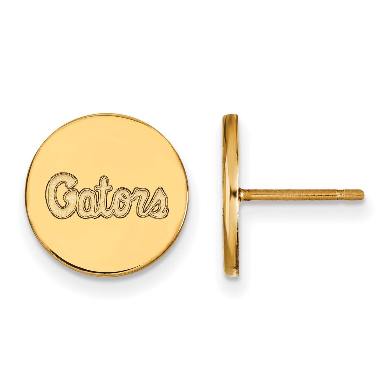 University of Florida Small Disc Earring Gold-plated Silver GP055UFL, MPN: GP055UFL, 886774949222