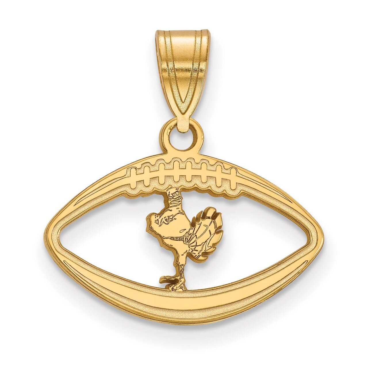 Virginia Tech Pendant in Football Gold-plated Silver GP055VTE, MPN: GP055VTE, 886774949352
