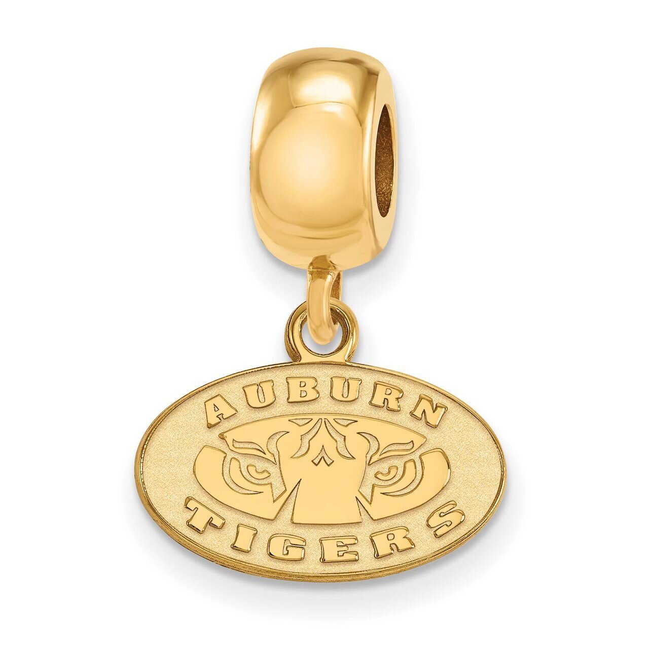 Auburn University Bead Charm x-Small Dangle Gold-plated Silver GP056AU