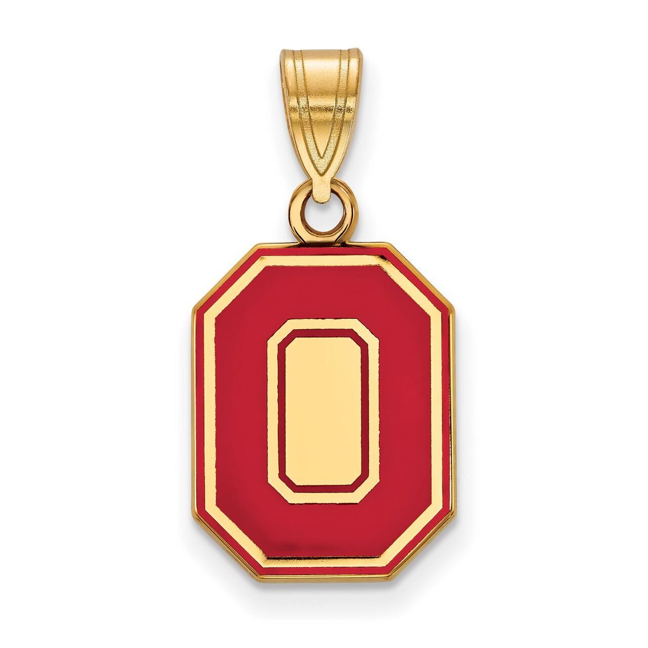 Ohio State University Medium Enamel Pendant Gold-plated Silver GP056OSU, MPN: GP056OSU, 886774949505