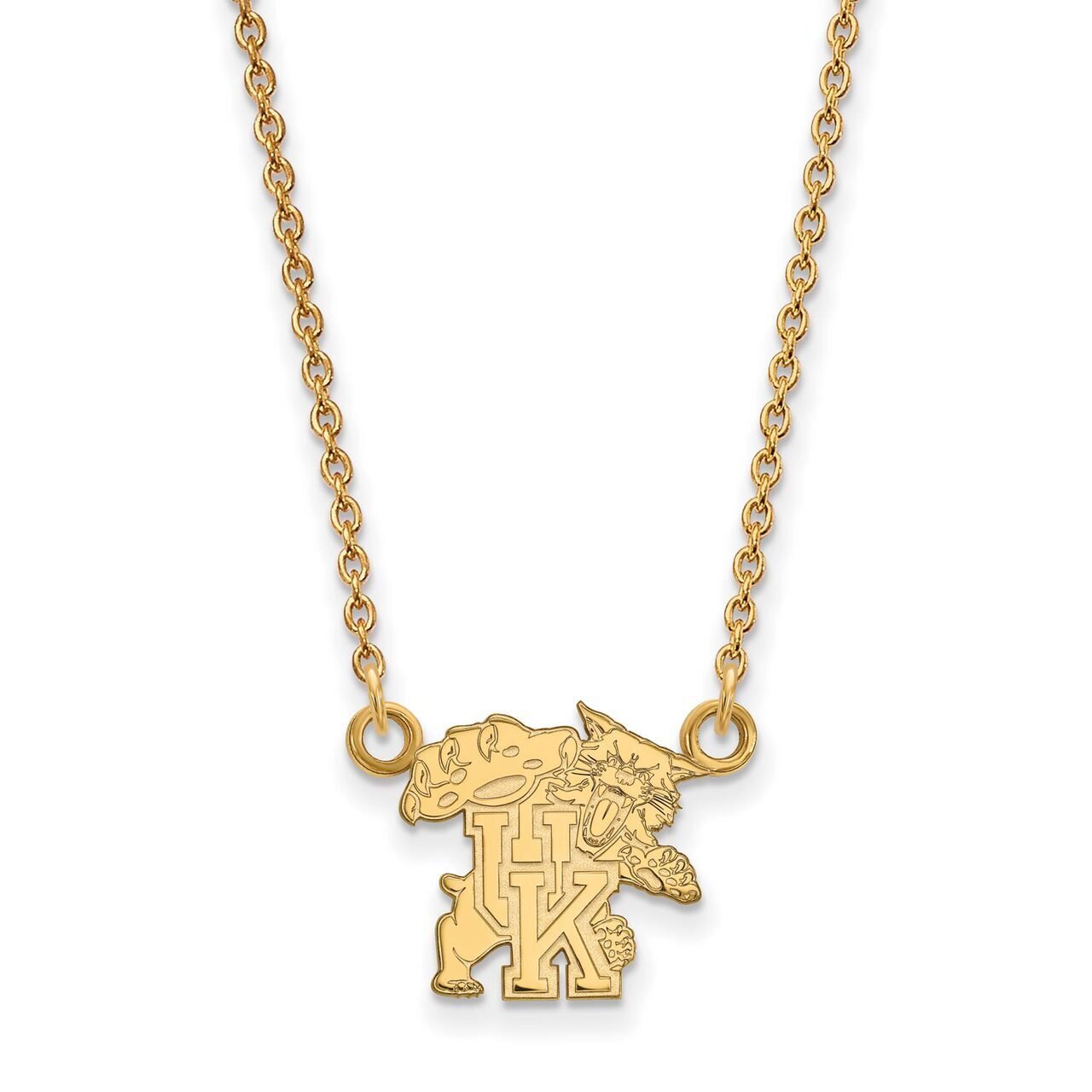 University of Kentucky Small Pendant with Chain Necklace Gold-plated Silver GP056UK-18, MPN: GP056U…