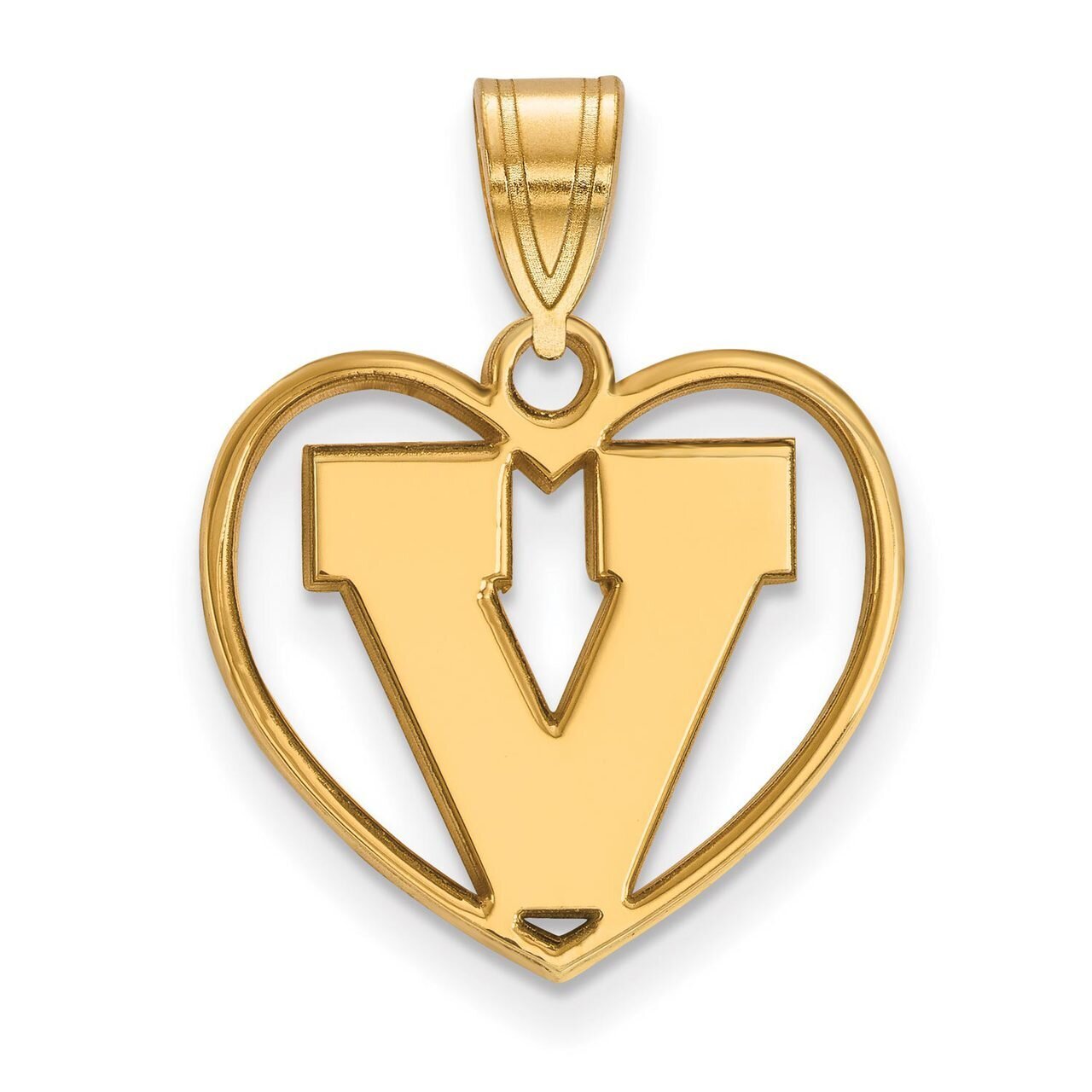 University of Virginia Pendant in Heart Gold-plated Silver GP056UVA, MPN: GP056UVA, 886774949697