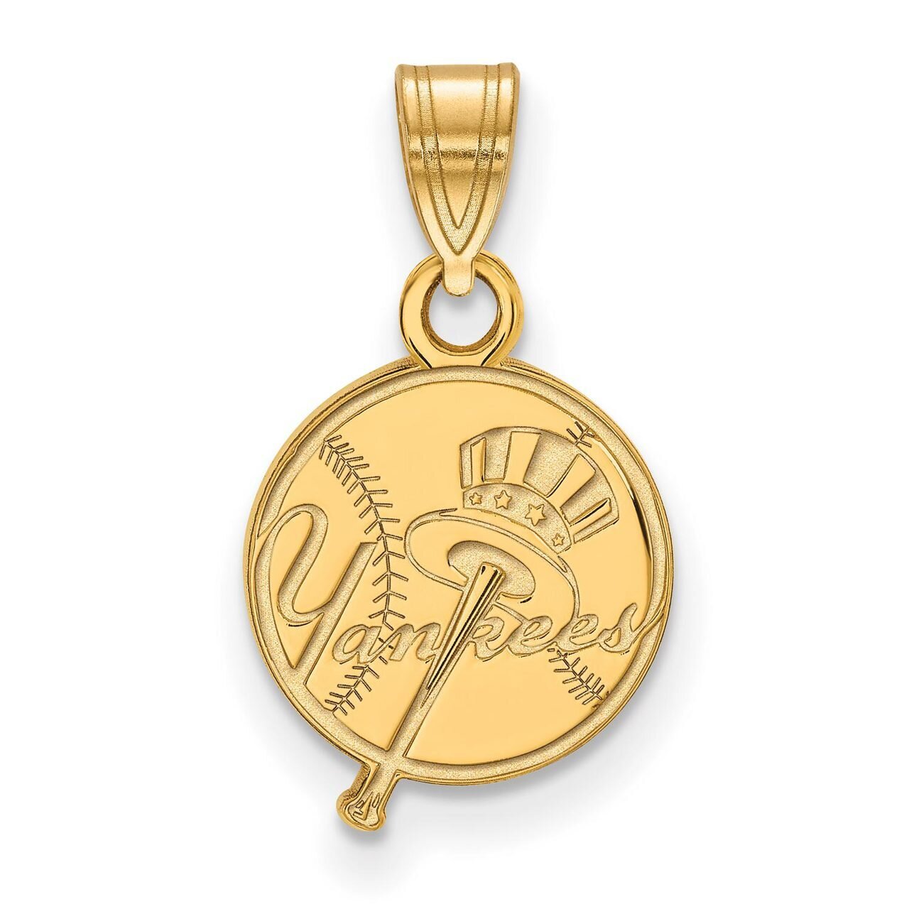 New York Yankees Small Pendant Gold-plated Silver GP057YAN