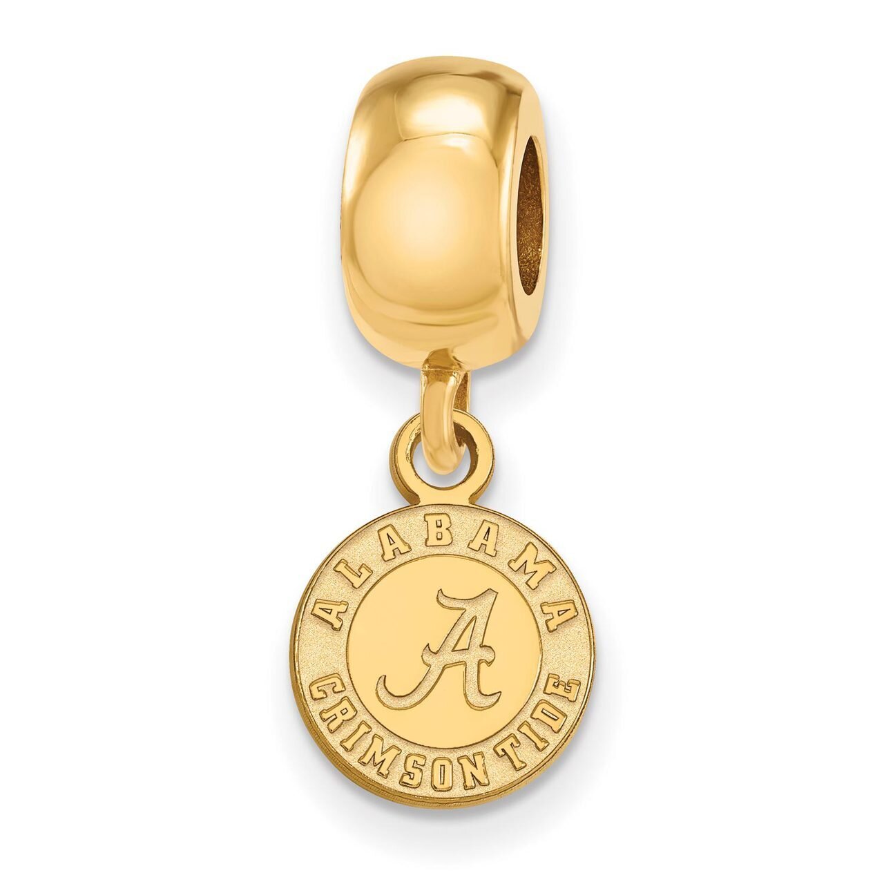 University of Alabama Bead Charm x-Small Dangle Gold-plated Silver GP058UAL