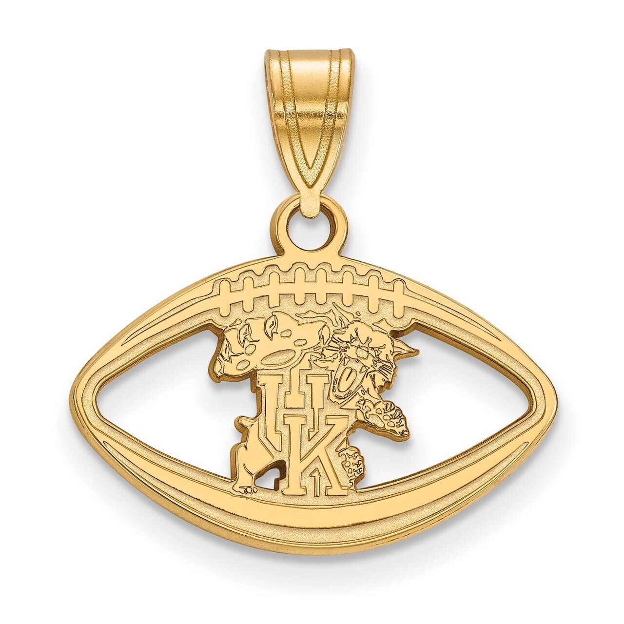 University of Kentucky Pendant in Football Gold-plated Silver GP059UK