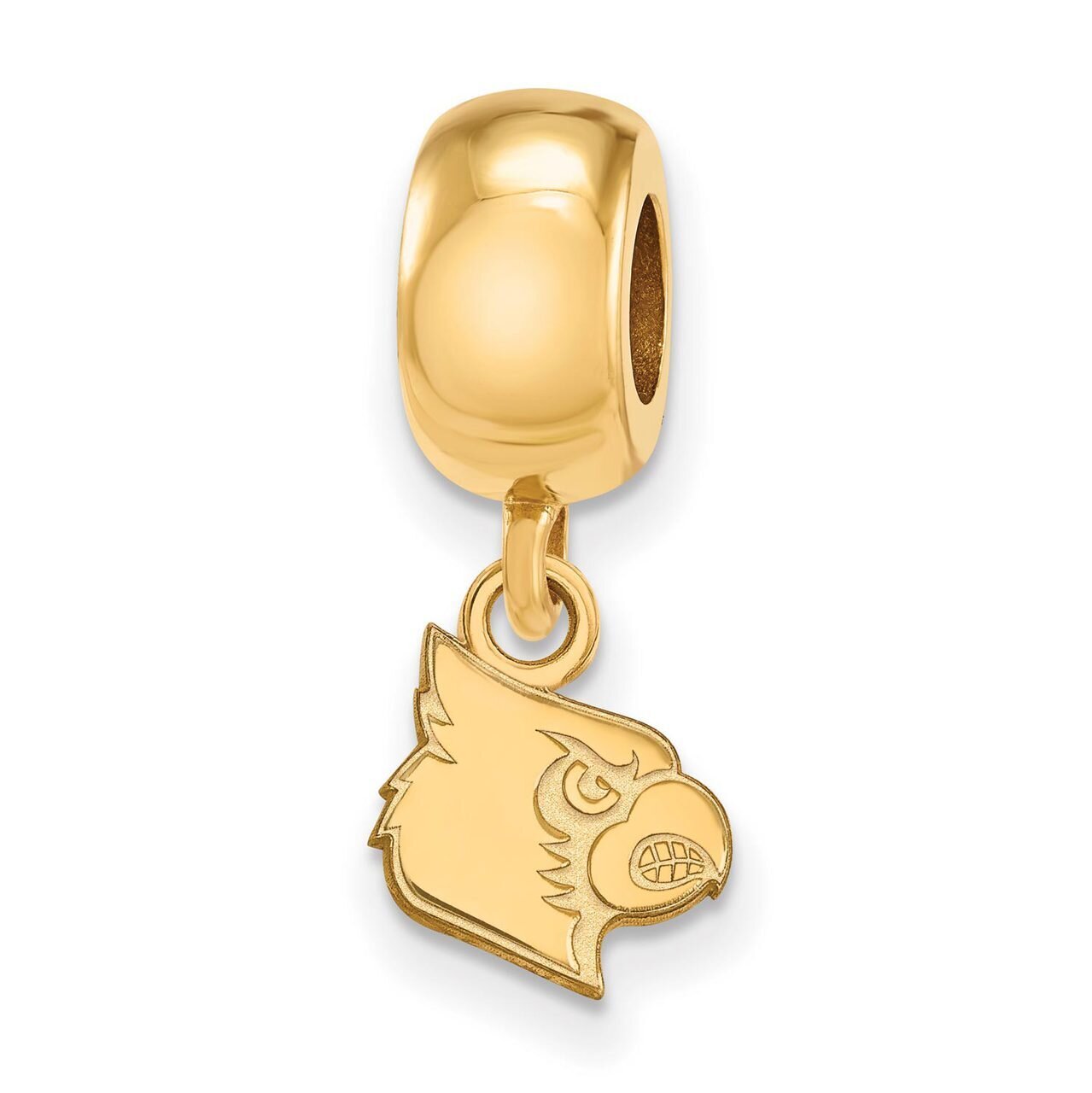 University of Louisville Bead Charm x-Small Dangle Gold-plated Silver GP059UL
