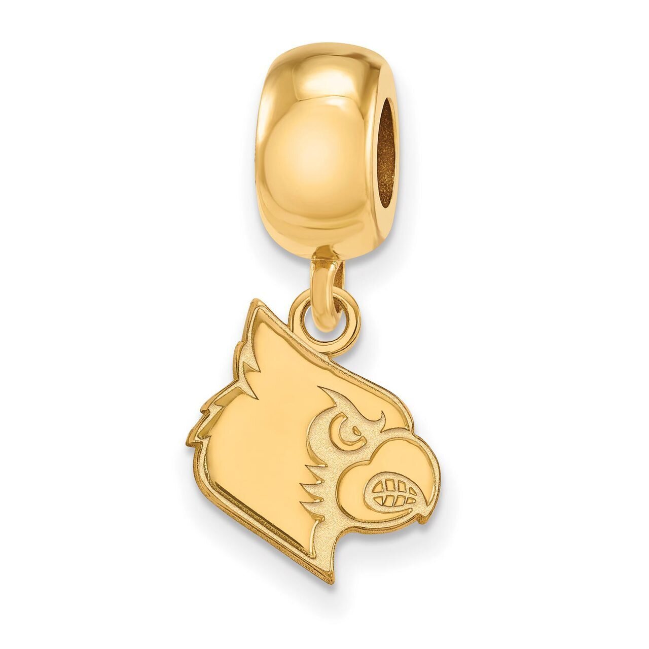University of Louisville Bead Charm Small Dangle Gold-plated Silver GP060UL, MPN: GP060UL, 88677495…