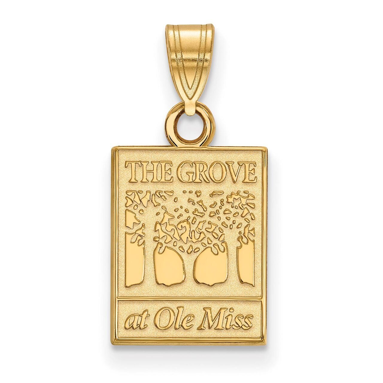 University of Missisippi Small Pendant Gold-plated Silver GP061UMS