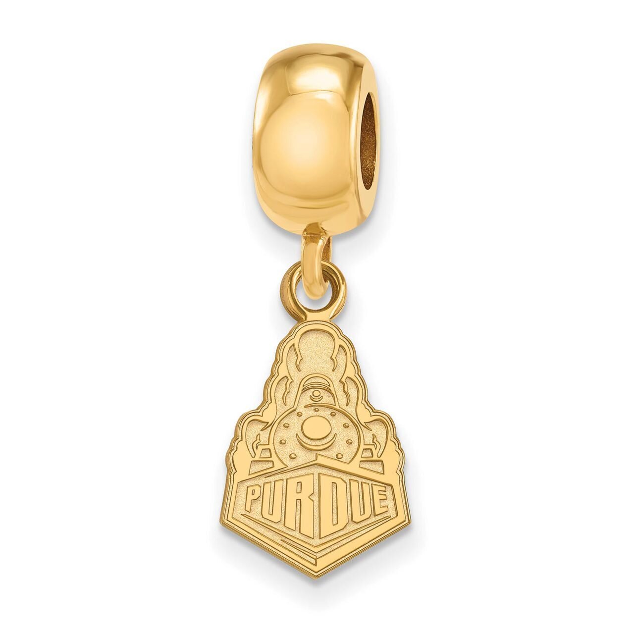 Purdue Bead Charm Small Dangle Gold-plated Silver GP062PU, MPN: GP062PU, 886774951379