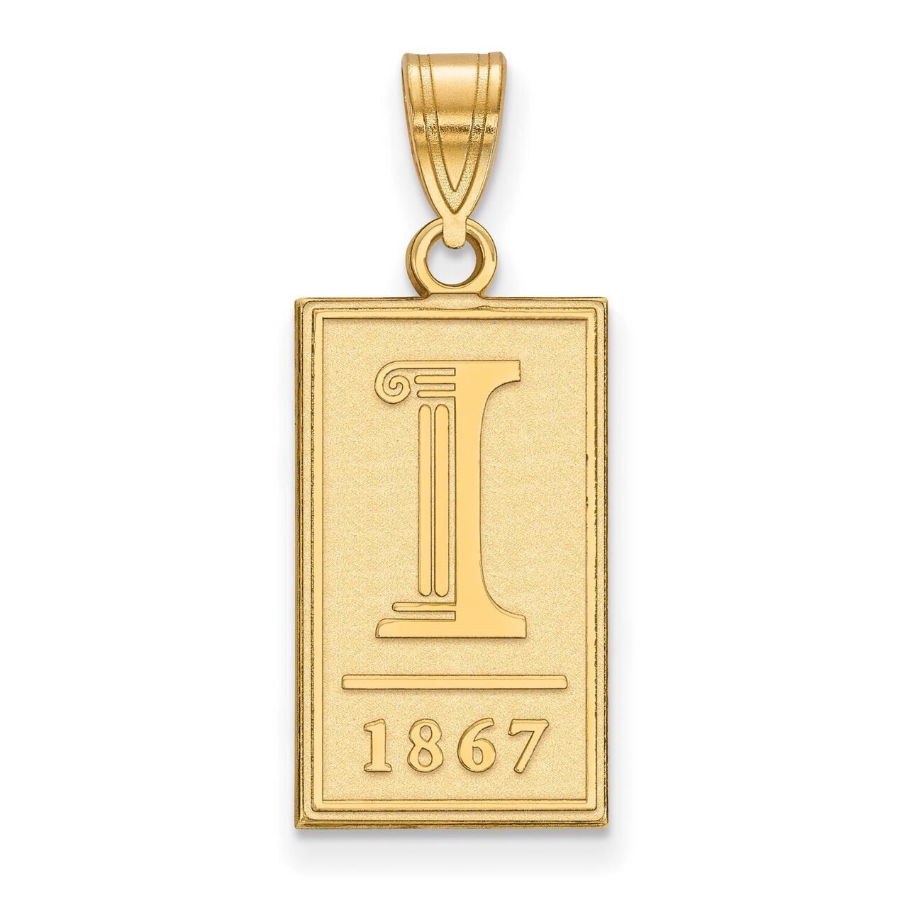 University of Illinois Large Pendant Gold-plated Silver GP063UIL, MPN: GP063UIL, 886774951720