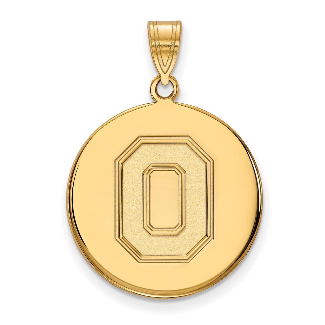 Ohio State University Large Disc Pendant Gold-plated Silver GP064OSU, MPN: GP064OSU, 886774951997