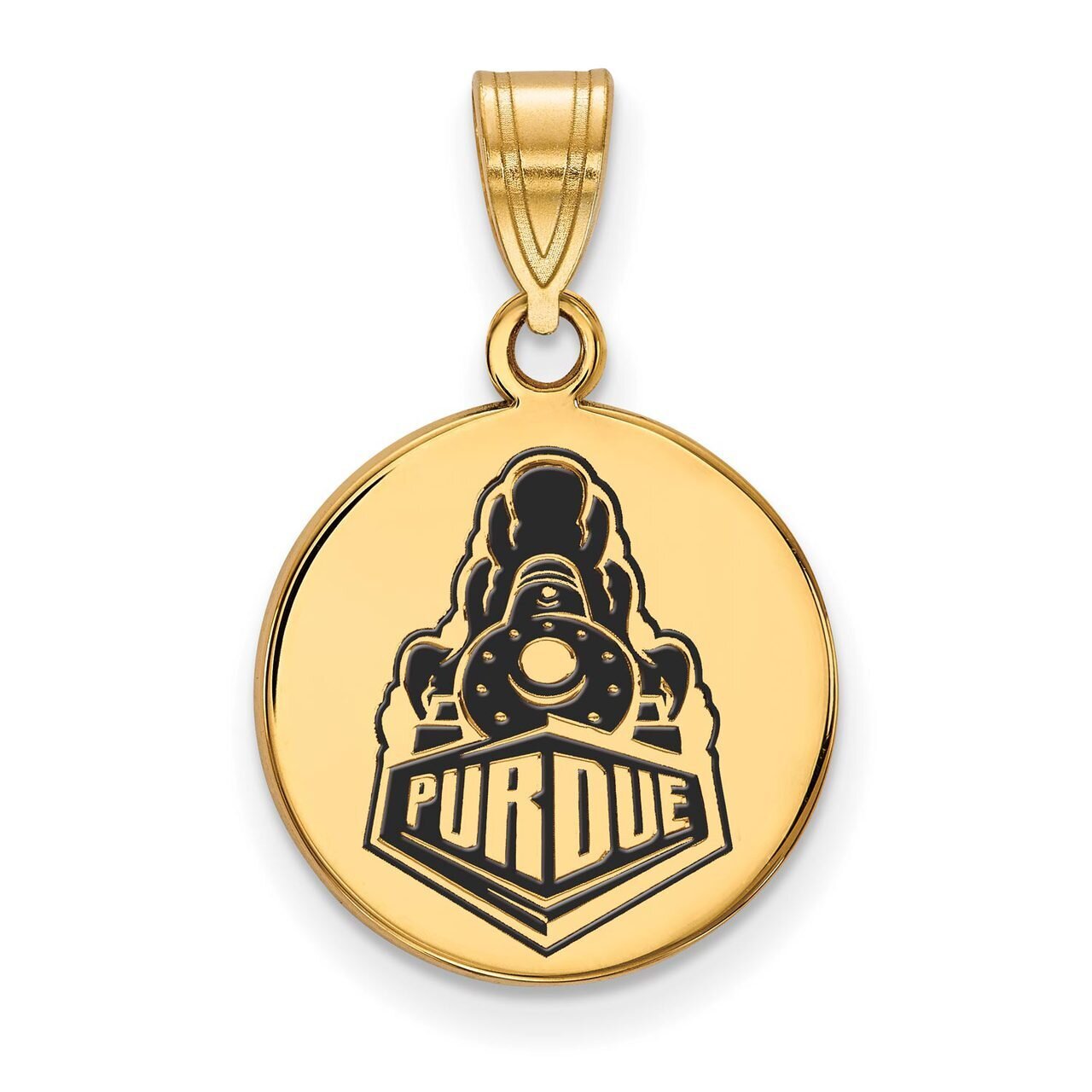Purdue Medium Enamel Disc Pendant Gold-plated Silver GP064PU, MPN: GP064PU, 886774952000