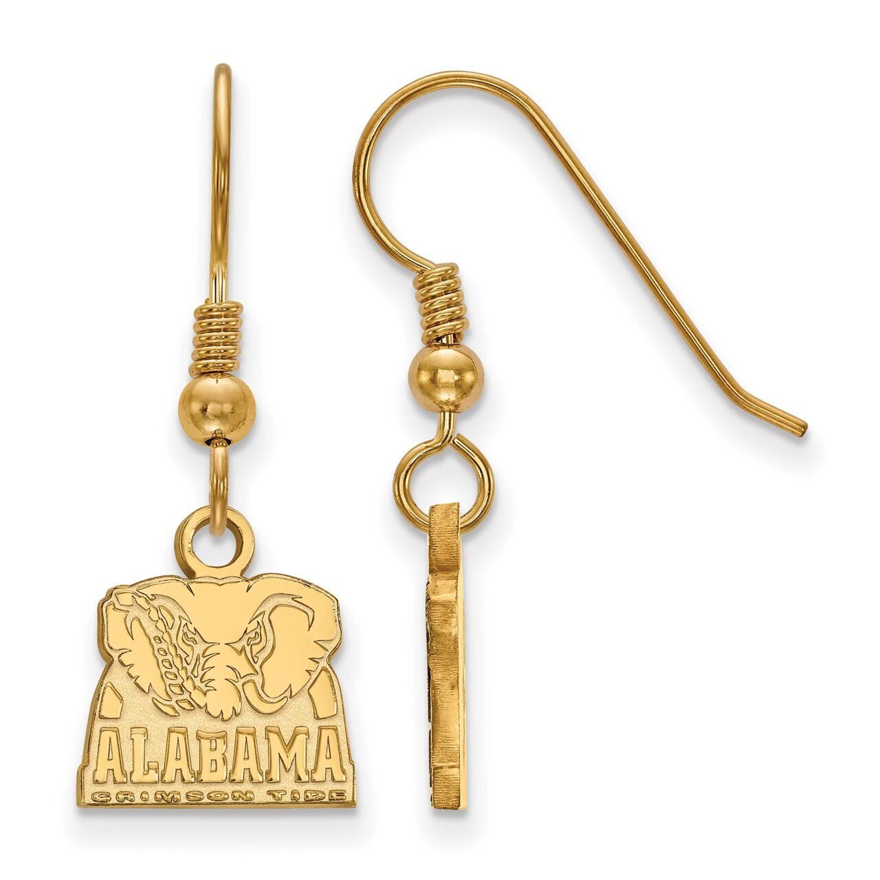 University of Alabama x-Small Dangle Earring Wire Gold-plated Silver GP064UAL, MPN: GP064UAL, 88677…