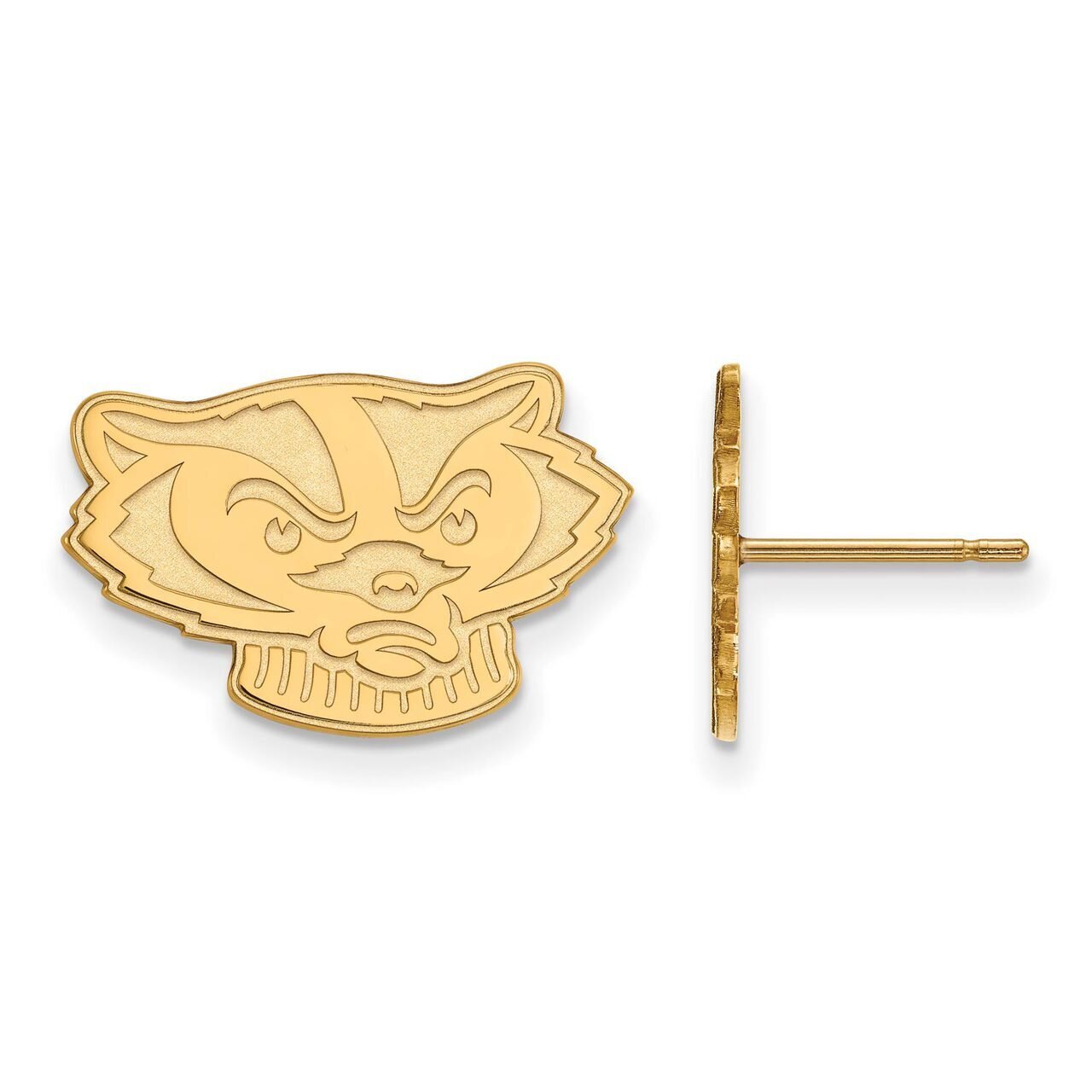 University of Wisconsin Small Post Earring Gold-plated Silver GP065UWI