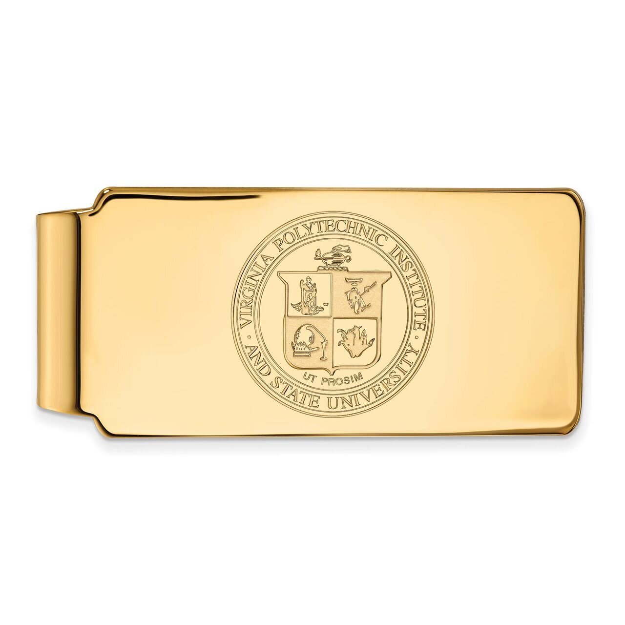 Virginia Tech Money Clip Crest Gold-plated Silver GP066VTE, MPN: GP066VTE, 886774952741