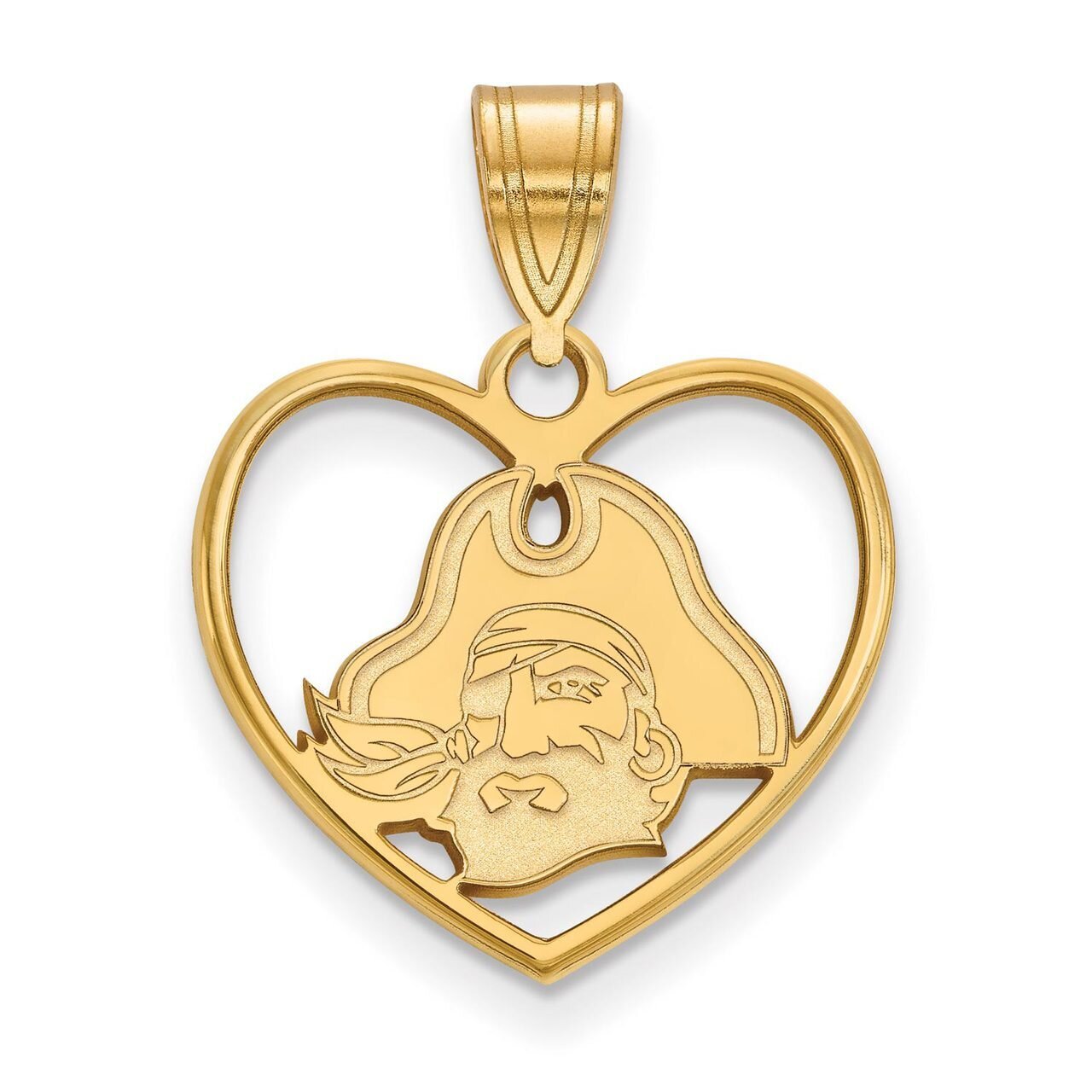 East Carolina University Pendant in Heart Gold-plated Silver GP067ECU, MPN: GP067ECU, 886774952758
