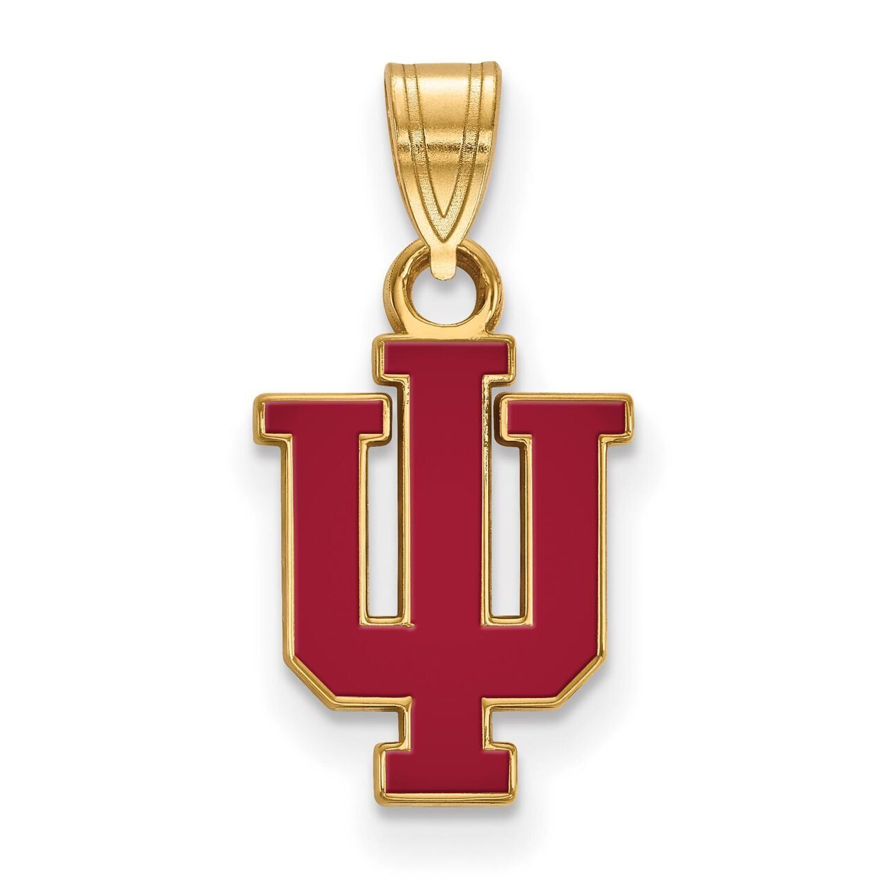 Indiana University Small Enamel Pendant Gold-plated Silver GP071IU, MPN: GP071IU, 886774953809