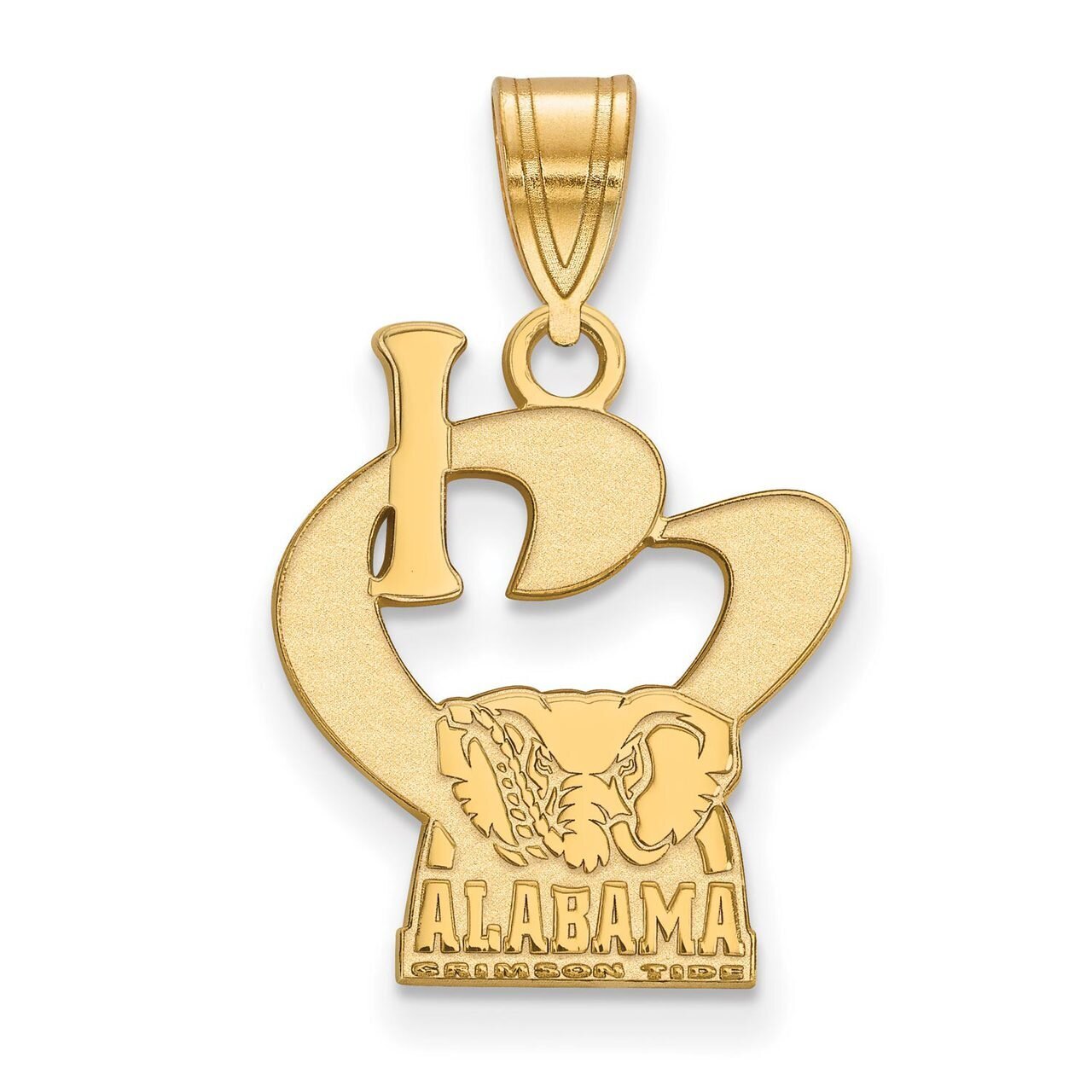 University of Alabama Large I love Logo Pendant Gold-plated Silver GP071UAL, MPN: GP071UAL, 8867749…