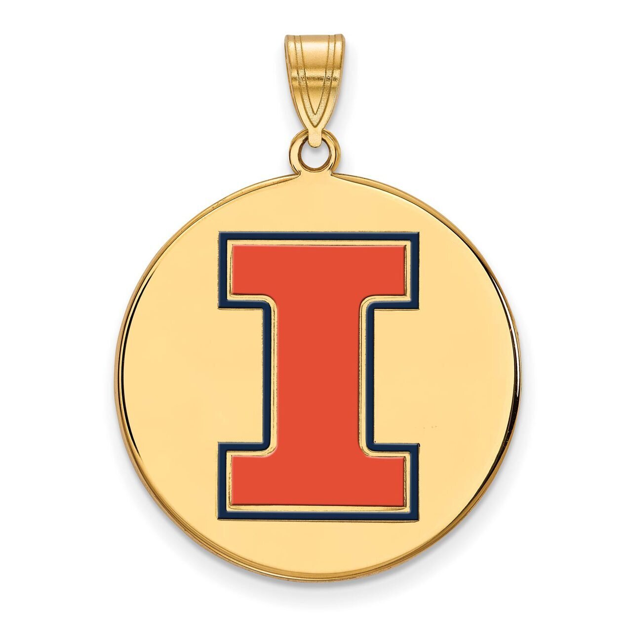 University of Illinois x-Large Enamel Pendant Gold-plated Silver GP071UIL, MPN: GP071UIL, 886774953…