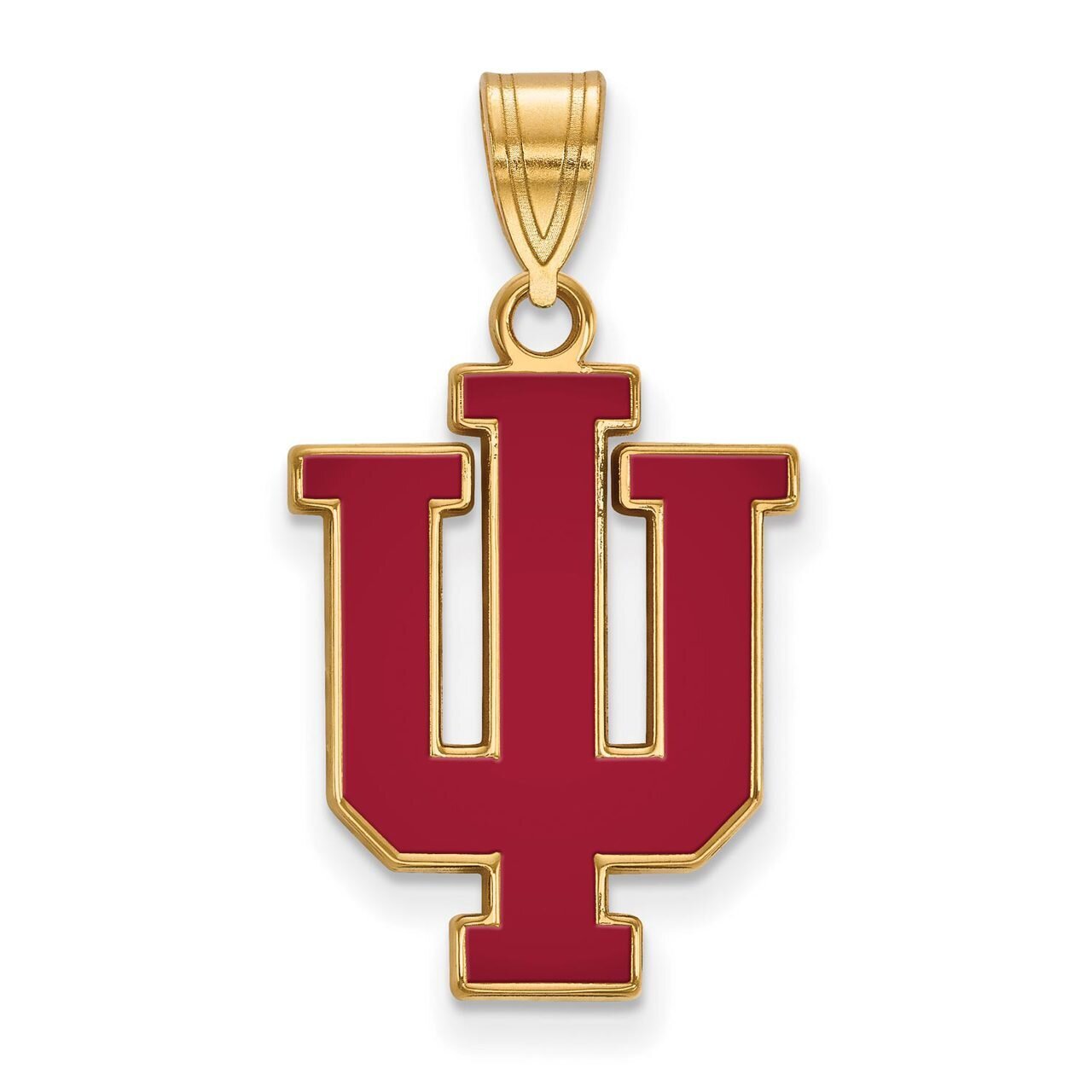 Indiana University Large Enamel Pendant Gold-plated Silver GP072IU, MPN: GP072IU, 886774954066
