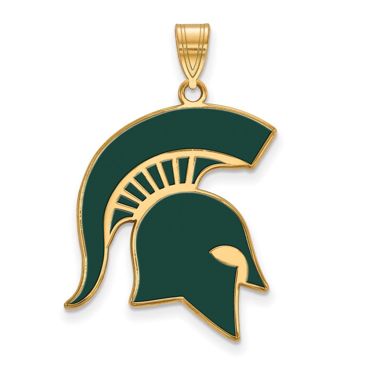 Michigan State University x-Large Enamel Pendant Gold-plated Silver GP075MIS, MPN: GP075MIS, 886774…
