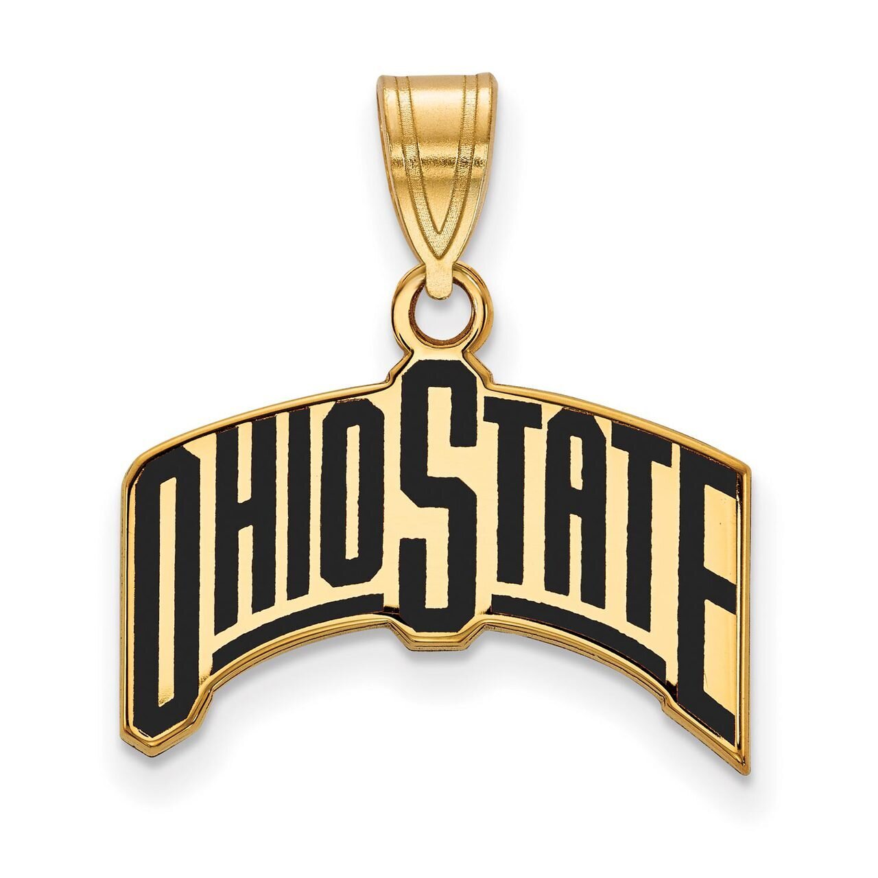 Ohio State University Large Enamel Pendant Gold-plated Silver GP075OSU