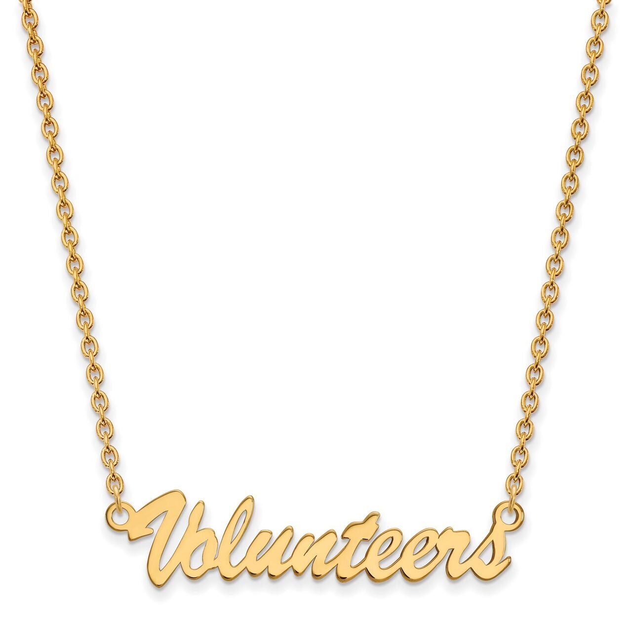 University of Tennessee Medium Pendant with Chain Necklace Gold-plated Silver GP075UTN-18, MPN: GP0…