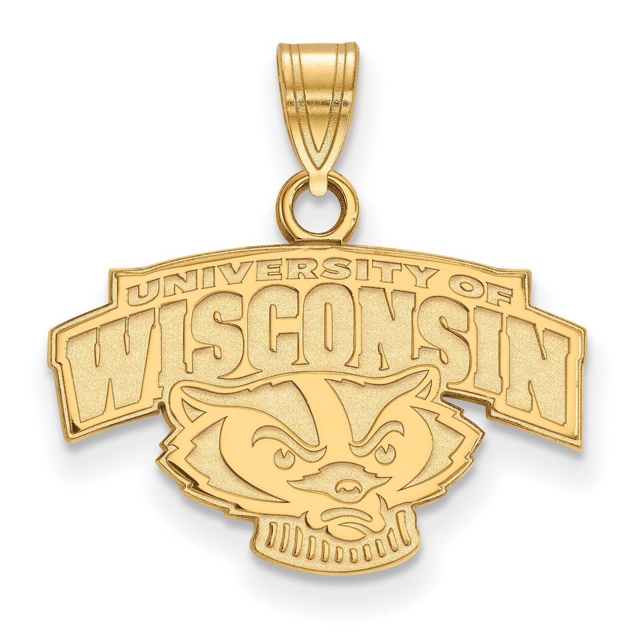 University of Wisconsin Small Pendant Gold-plated Silver GP075UWI