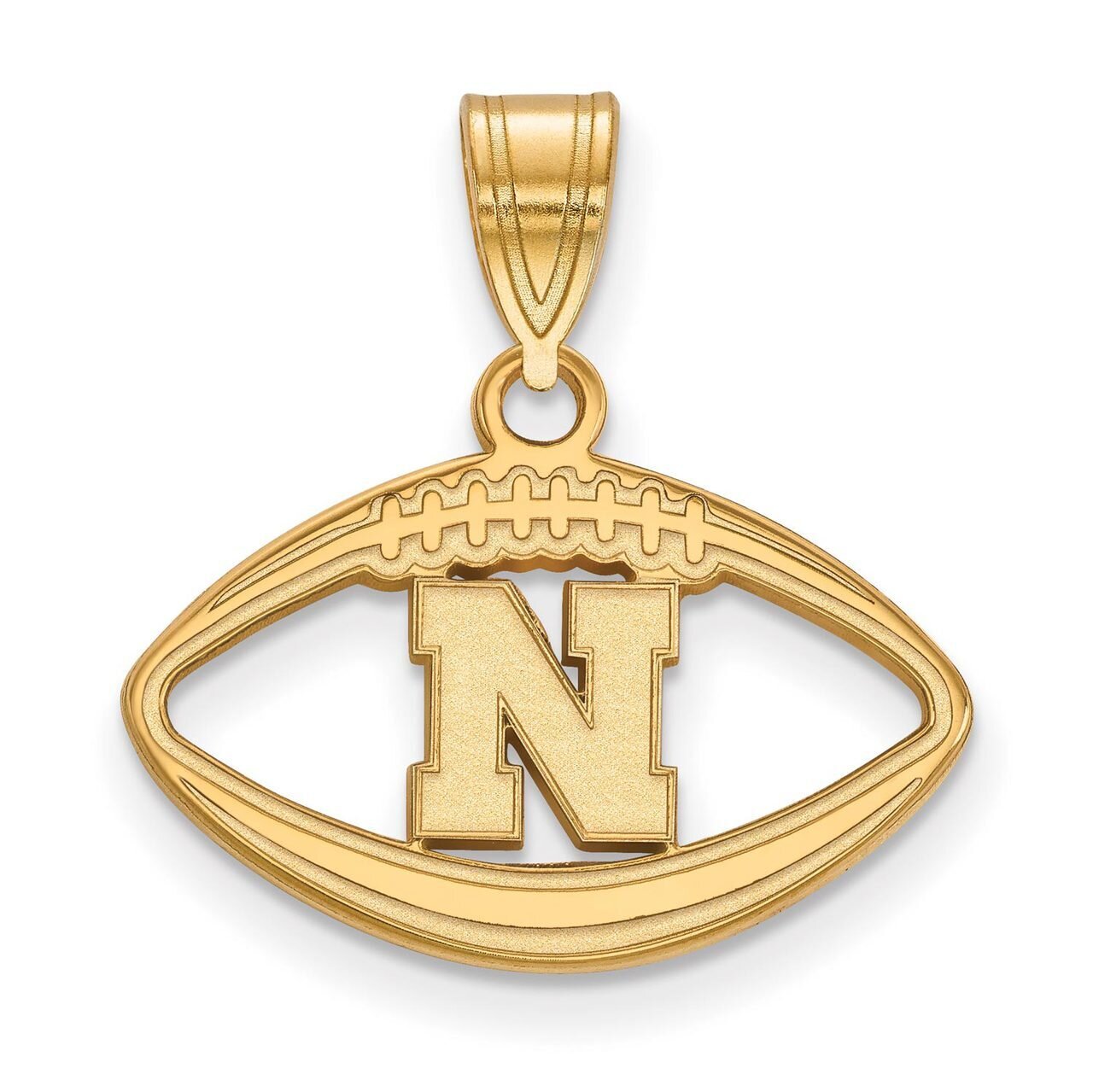 University of Nebraska Pendant in Football Gold-plated Silver GP076UNE, MPN: GP076UNE, 886774955070